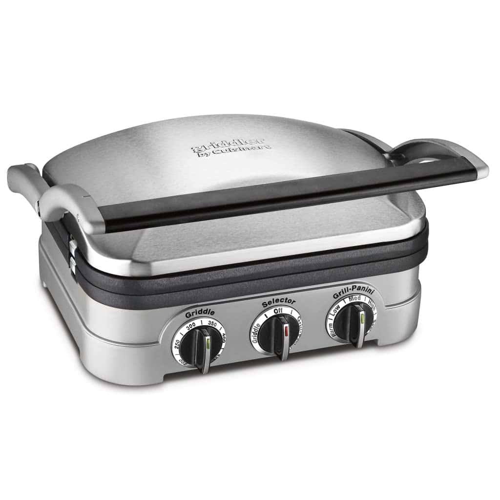 Panini Press, Stainless Steel Griddler, Sandwich Maker   More, 5-IN-1, GR-4NP1
