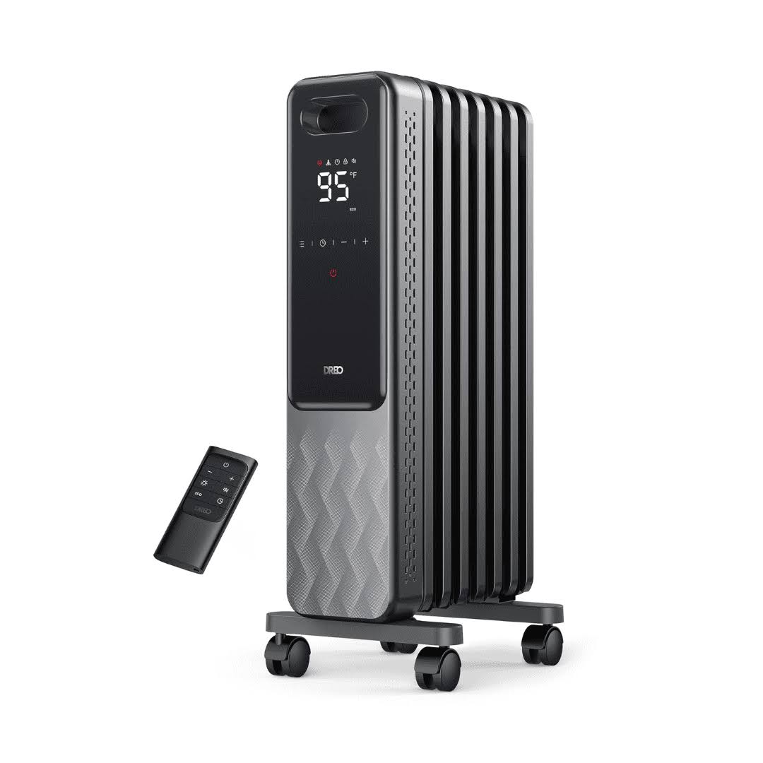 Oil Filled Radiator, Electric Radiant Heaters for indoor use Large Room with Remote Control
