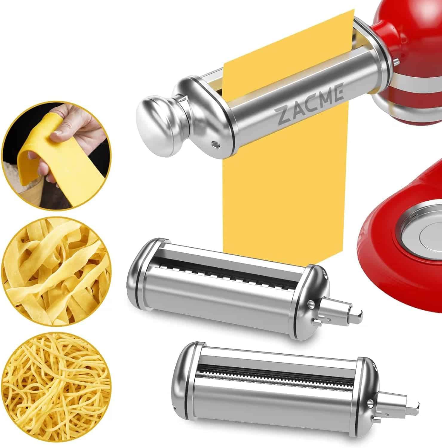 Pasta Maker Attachment Set for All  Stand Mixer Included Pasta Sheet Roller, 3 Piece