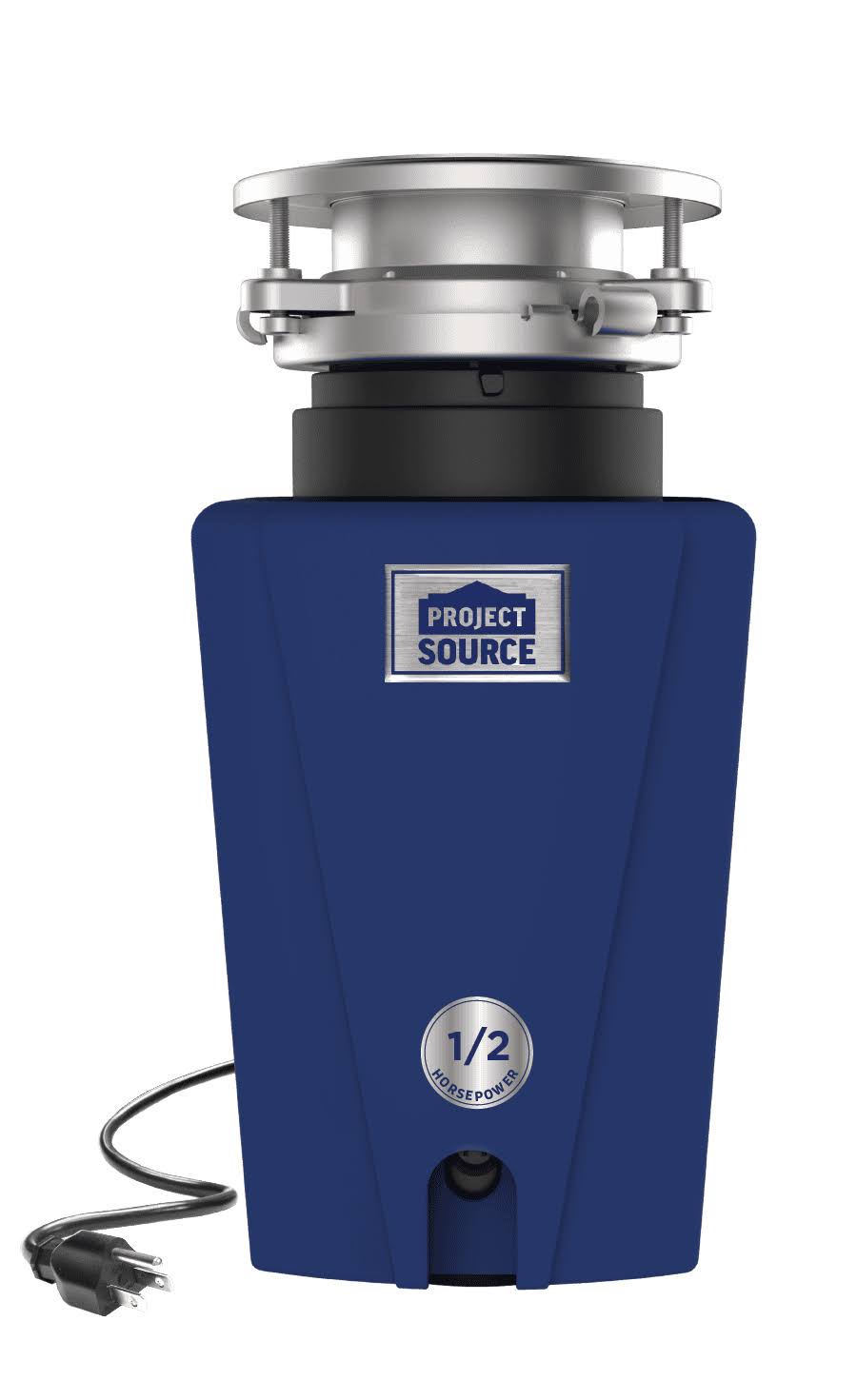 Project Source Corded 1/2-HP Continuous Feed Noise Insulation Garbage Disposal