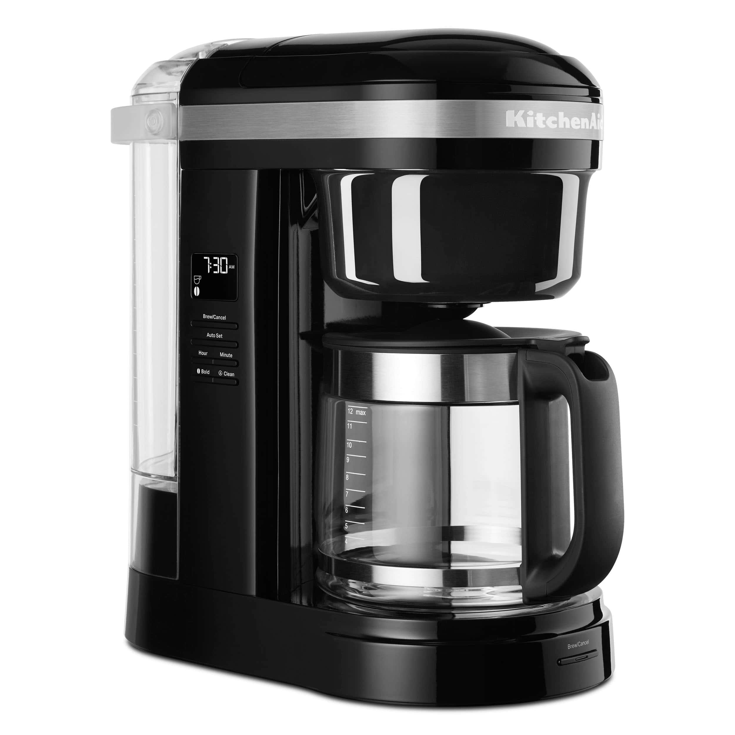 12-Cup Onyx Black Residential Drip Coffee Maker