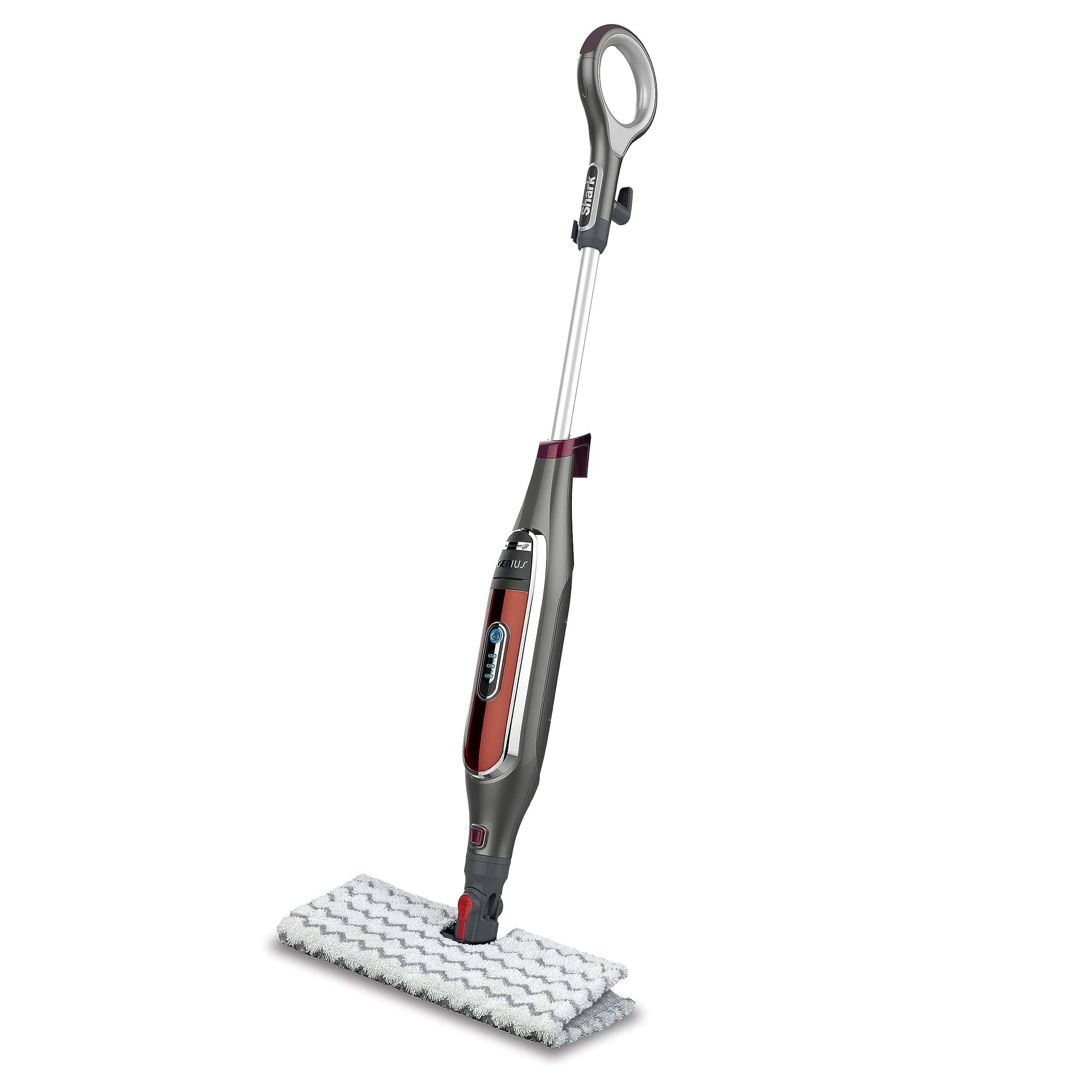 S5003D Genius Hard Floor Cleaning System Pocket Steam Mop, Burgundy/Gray