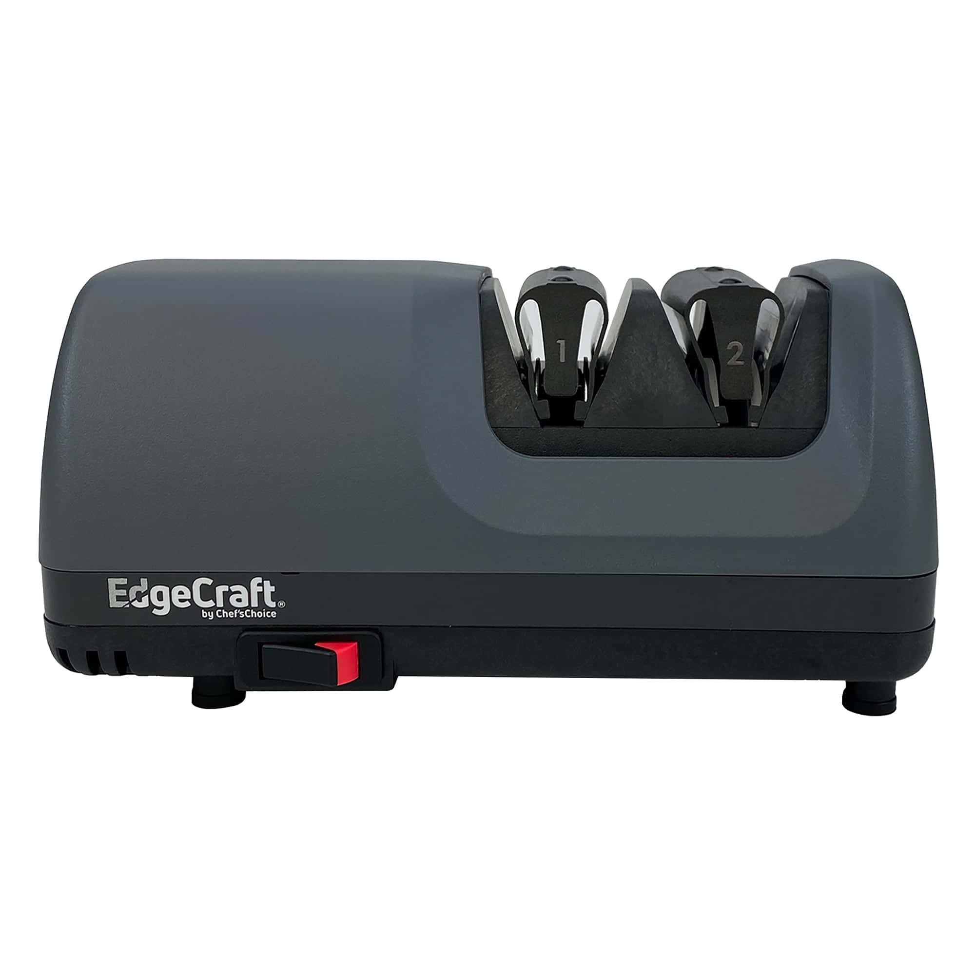 Edgecraft Model E317 Professional Electric Knife Sharpener, 2-stage 20-degree Dizor, In Gray (she317gy11)