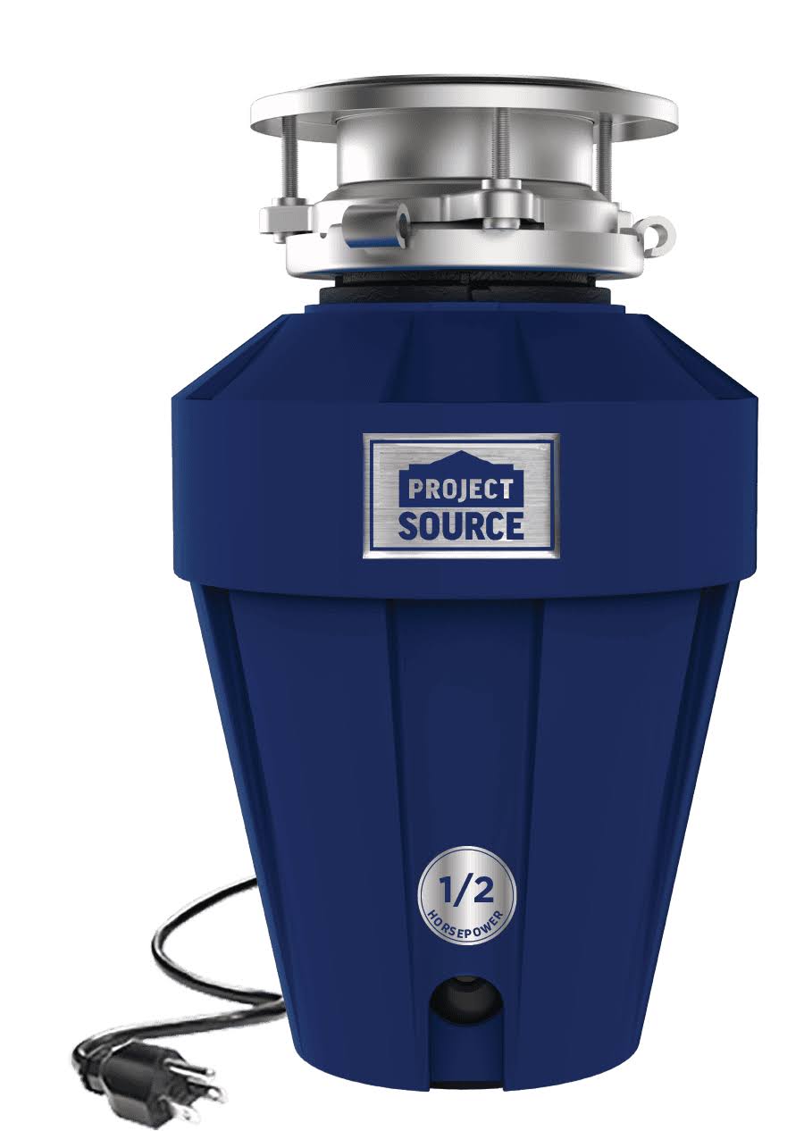 Project Source Corded 1/2-HP Continuous Feed Noise Insulation Garbage Disposal