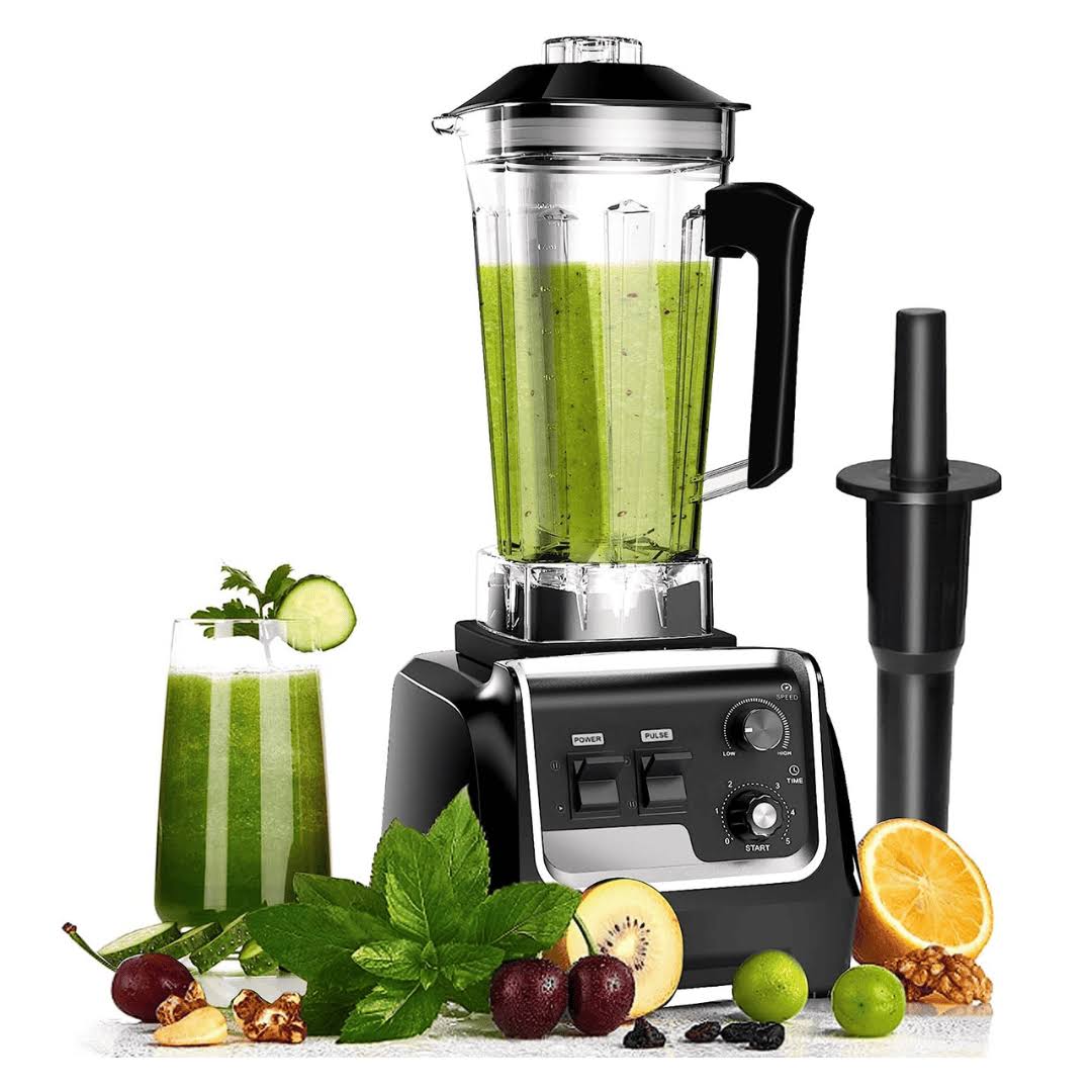 Professional Countertop Blender for kitchen Max 2200W High Power Home and Commercial Blender with Timer