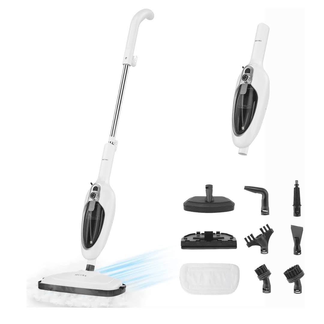 Secura Steam Mop 10-in-1 Convenient Detachable Steam Cleaner