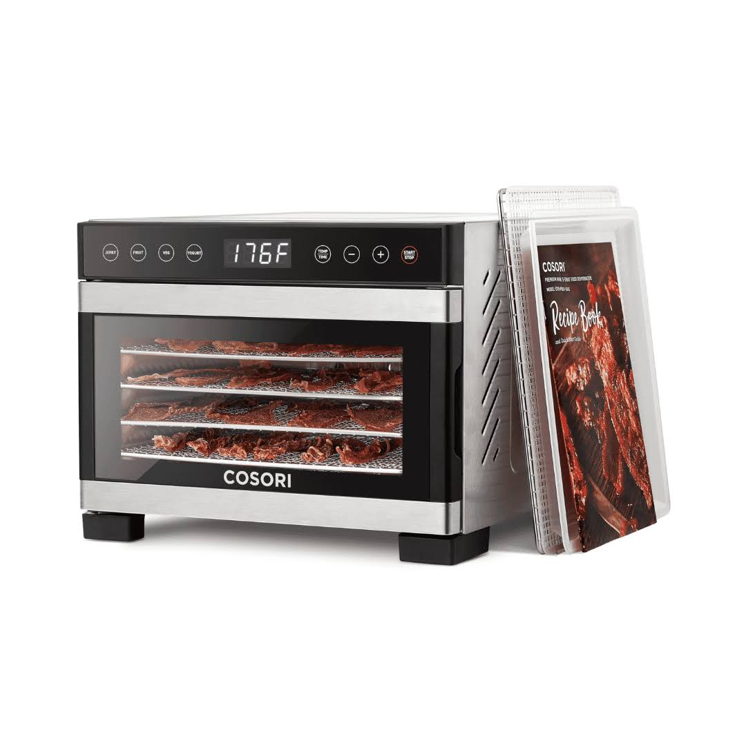 COSORI Food Dehydrator for Jerky, 176°F Temperature Control, 5 Stainless Steel Trays Dryer Machine
