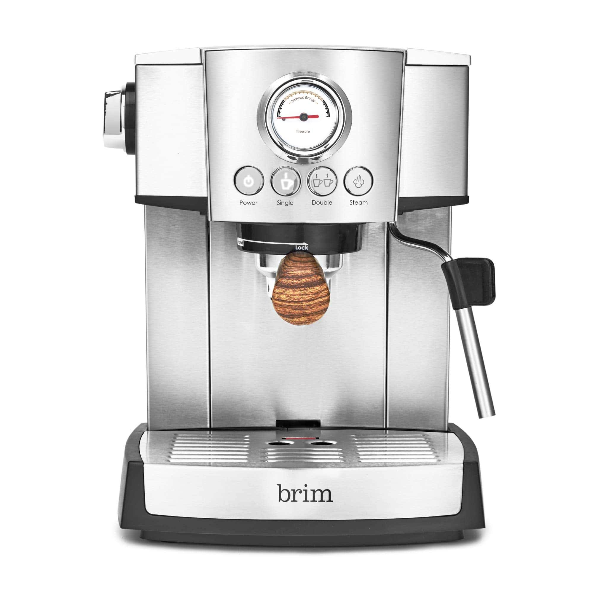 brim 15 Bar Espresso Machine, Cappuccino, Americano, Latte and Espresso Maker