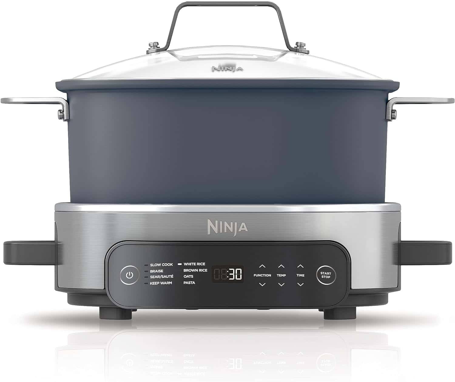 MC1101 Foodi Everyday Possible Cooker Pro, 8-in-1 Versatility, 6.5 QT, Midnight Blue