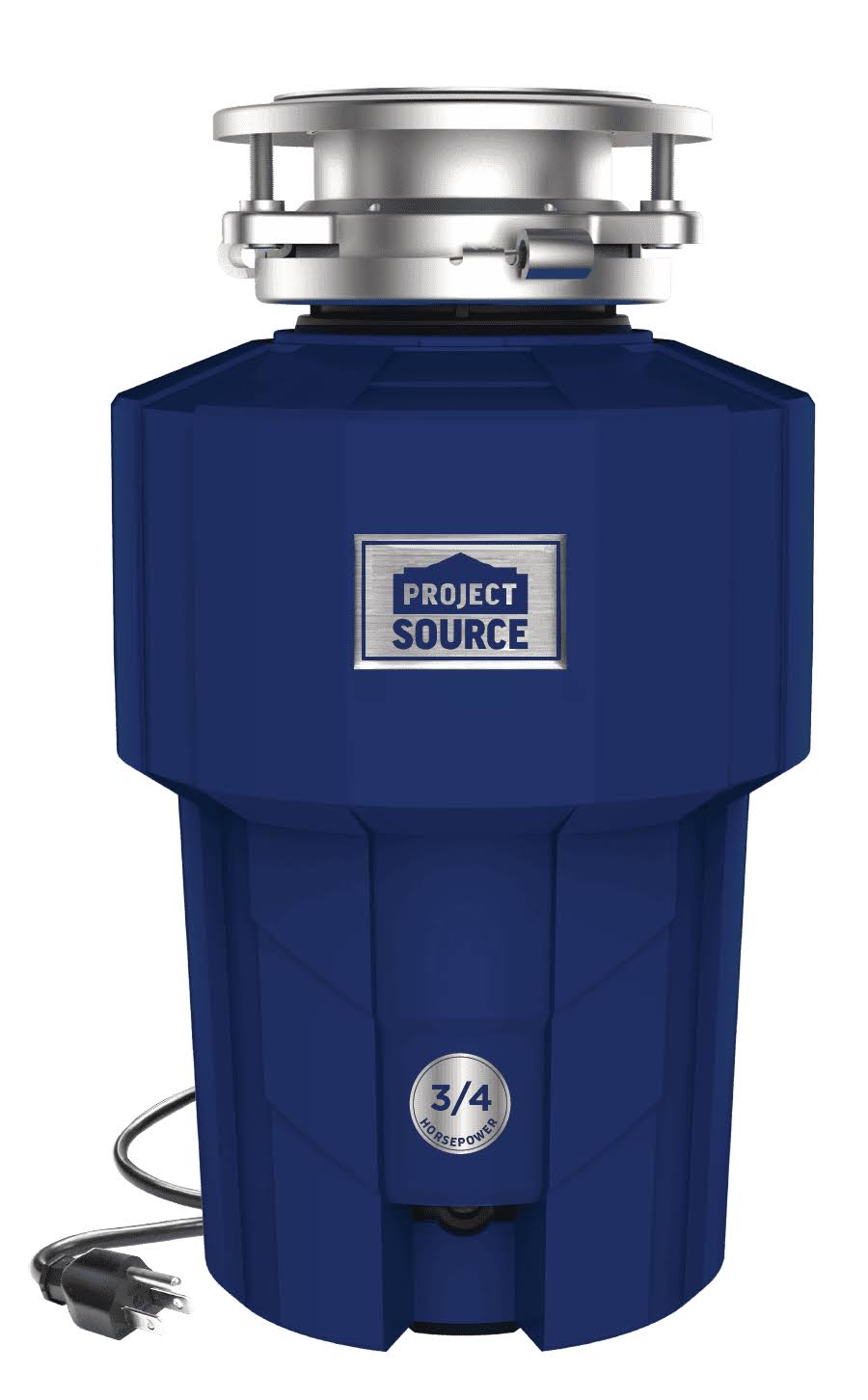 Project Source Corded 3/4-HP Continuous Feed Noise Insulation Garbage Disposal