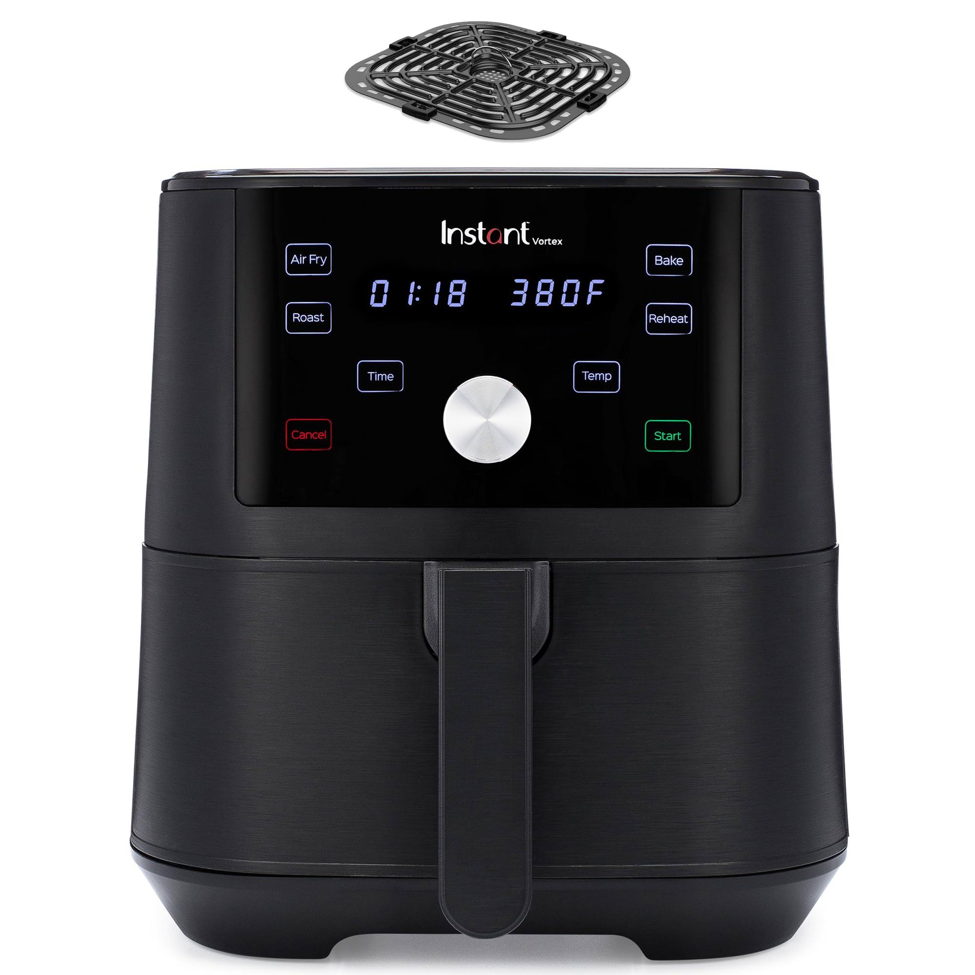Vortex 6QT XL Air Fryer, 4-in-1 Functions, Black