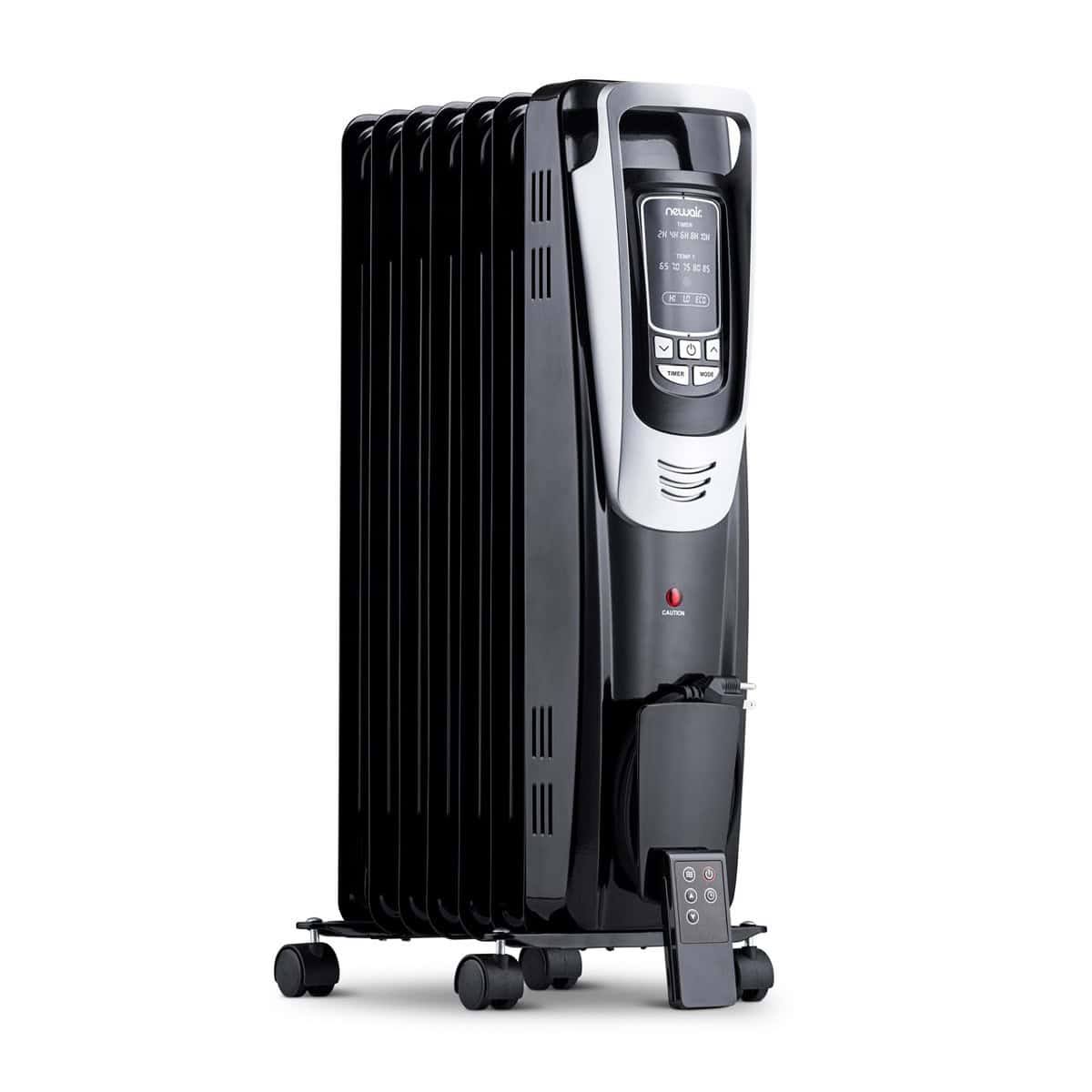 Newair Portable Oil Filled Radiator Space Heater, 150 sq. ft. with Silent, Energy Efficient Operation