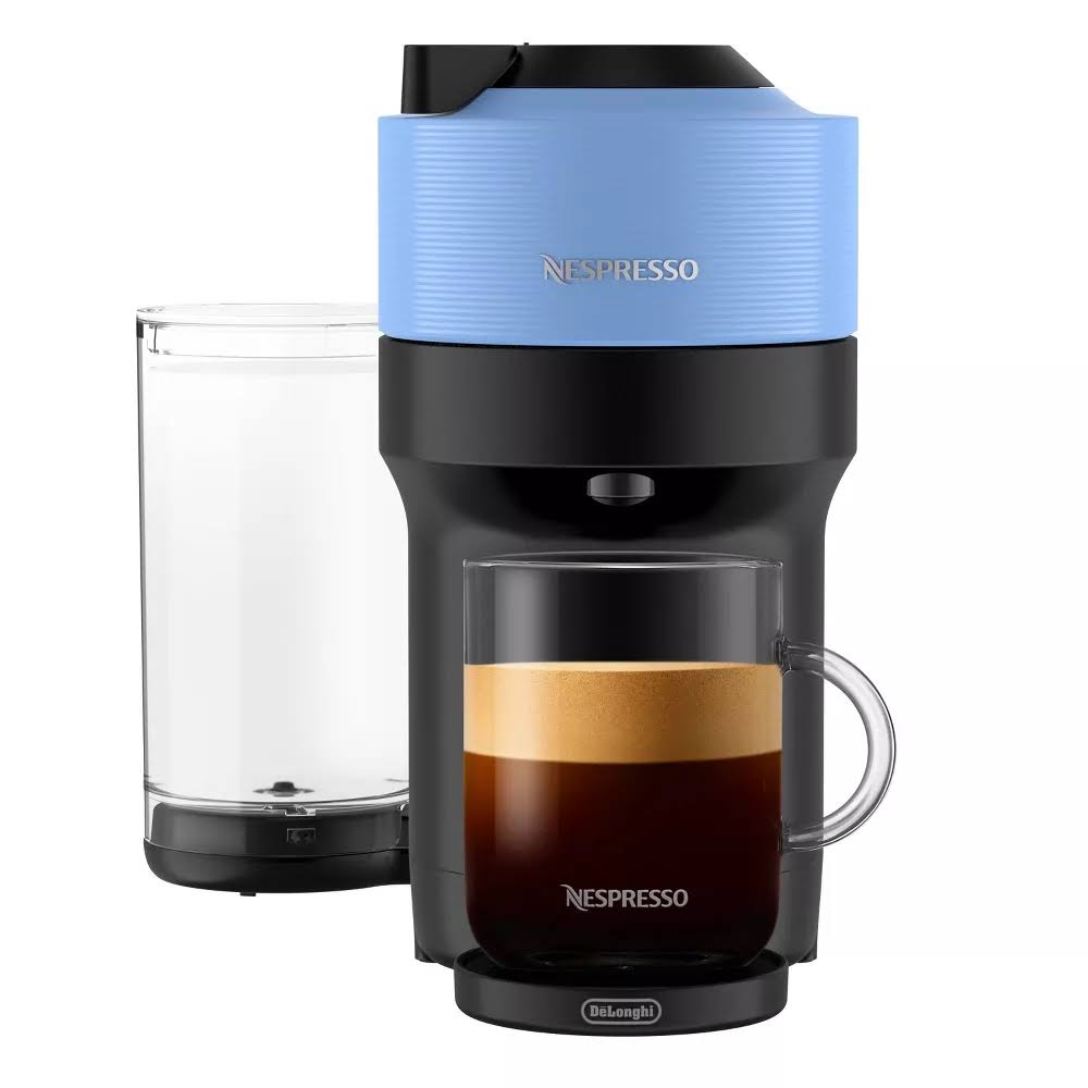 Pop+ Coffee Maker and Espresso Machine   Pacific Blue