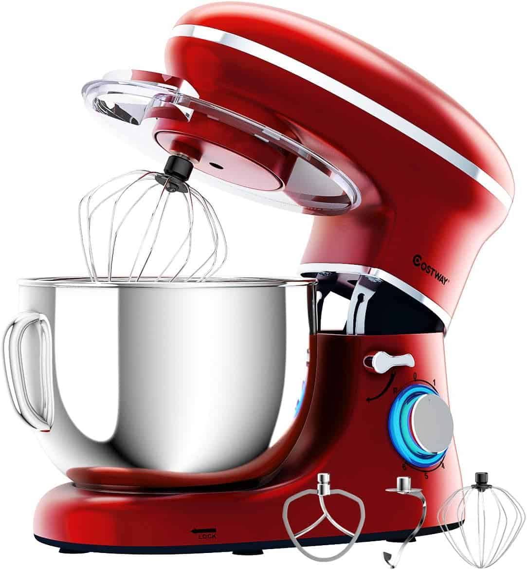 6.3 Quart Tilt-Head Food Stand Mixer 6 Speed 660W   Red