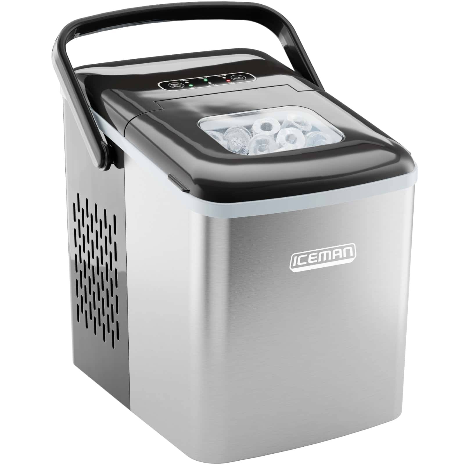 Chefman Iceman 26-lb Countertop or Portable Bullet Ice Maker (Stainless Steel)