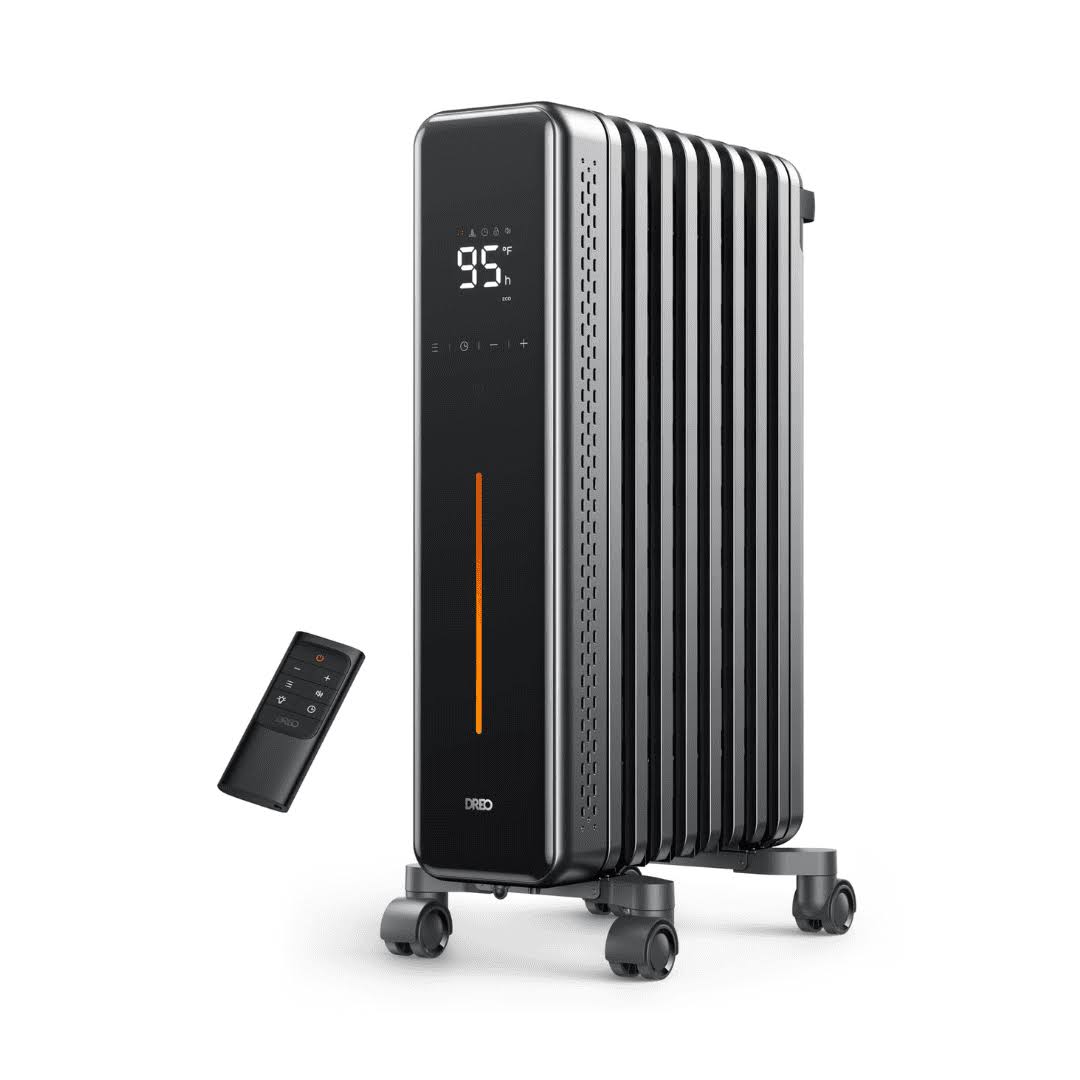 Radiator Heater, 1500W Portable Space Oil Filled with Remote Control