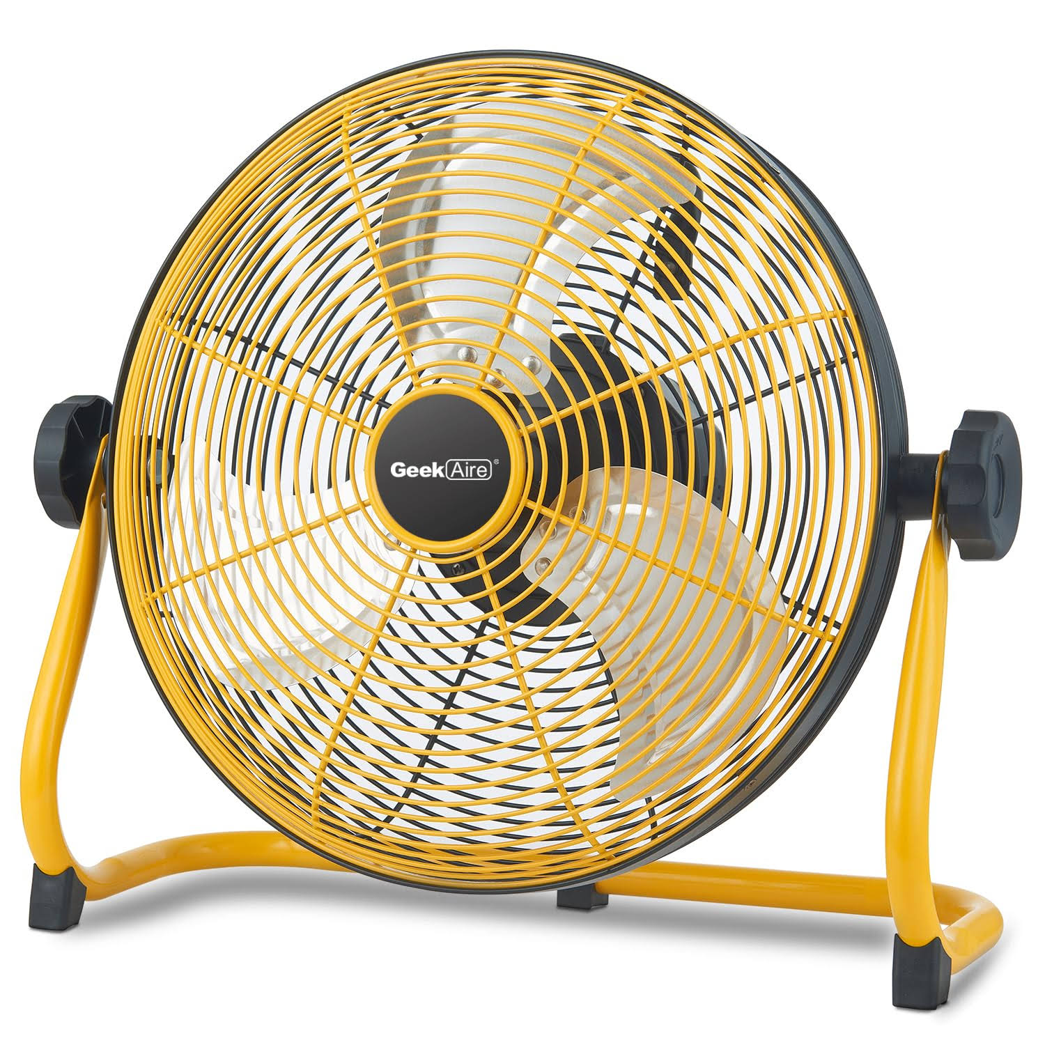 Geek Aire 12  Portable Battery Operated Fan with Metal Blade, 360 Vertical Tilt, 20h Run Time Cordless Fan