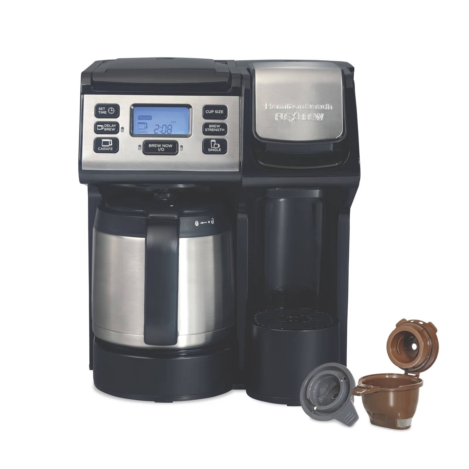 Flexbrew Trio Coffee Maker With 12 Cup Stainless Steel Thermal Carafe