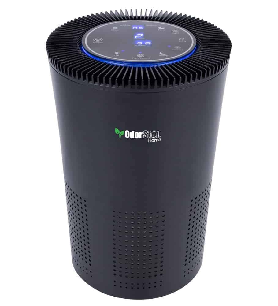 OdorStop 5-Speed Black HEPA and Uv Air Purifier (Covers: 1000-sq ft)