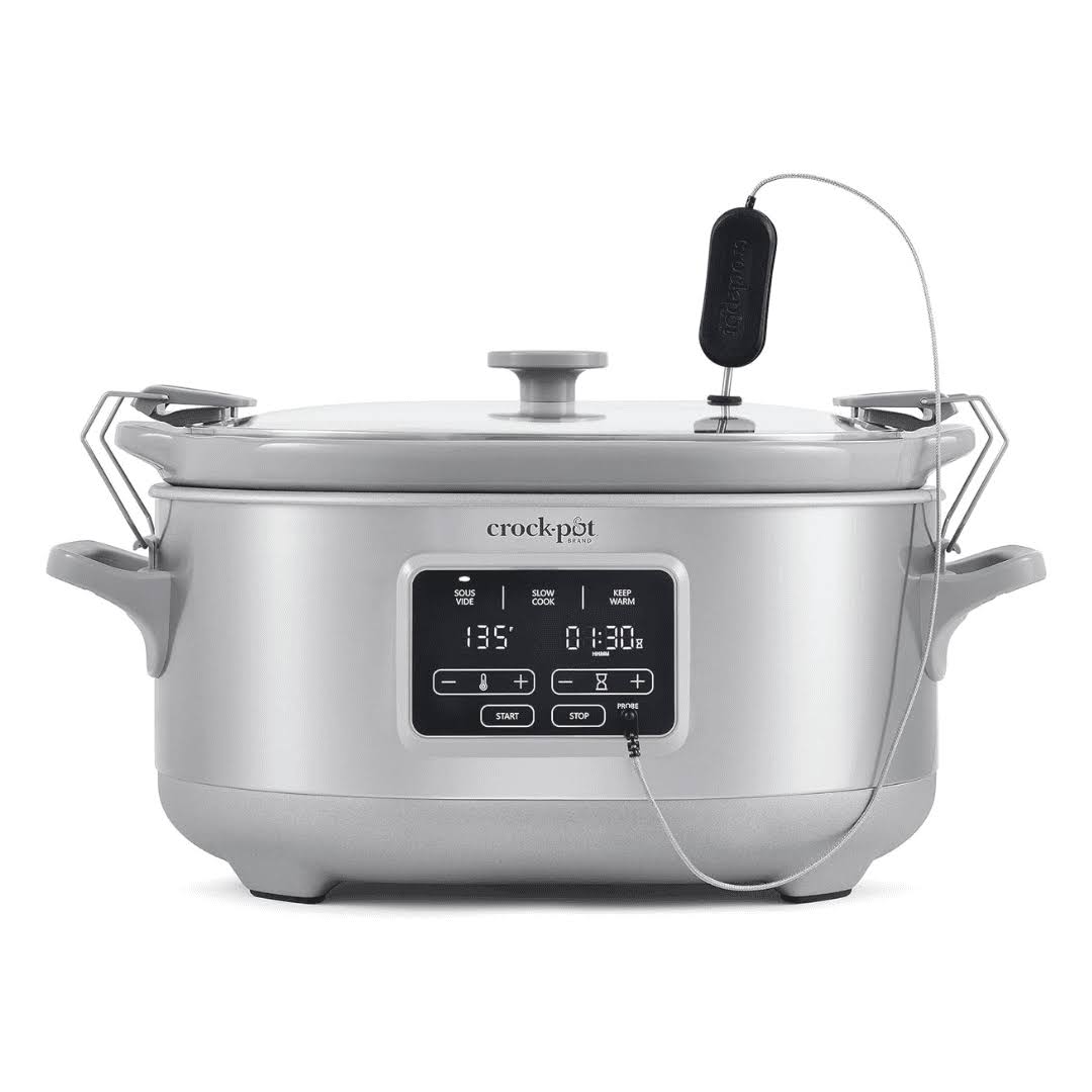 Crockpot 7-Quart Cook   Carry Slow Cooker with Sous Vide,Programmable, Stainless Steel