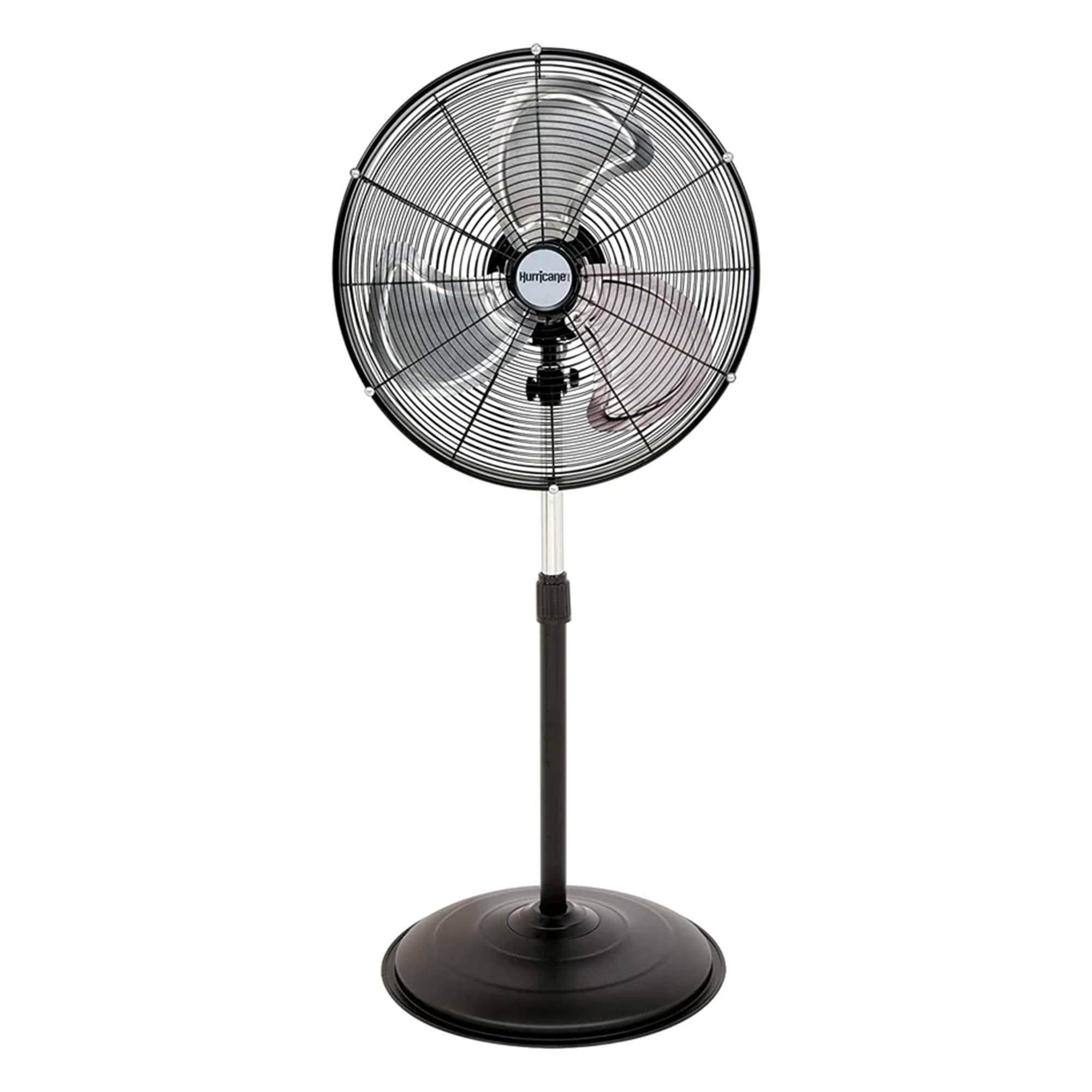 Hurricane Pro 20  High Velocity Oscillating Metal Stand Fan, Powerful 3 Speed Airflow with Adjustable Height