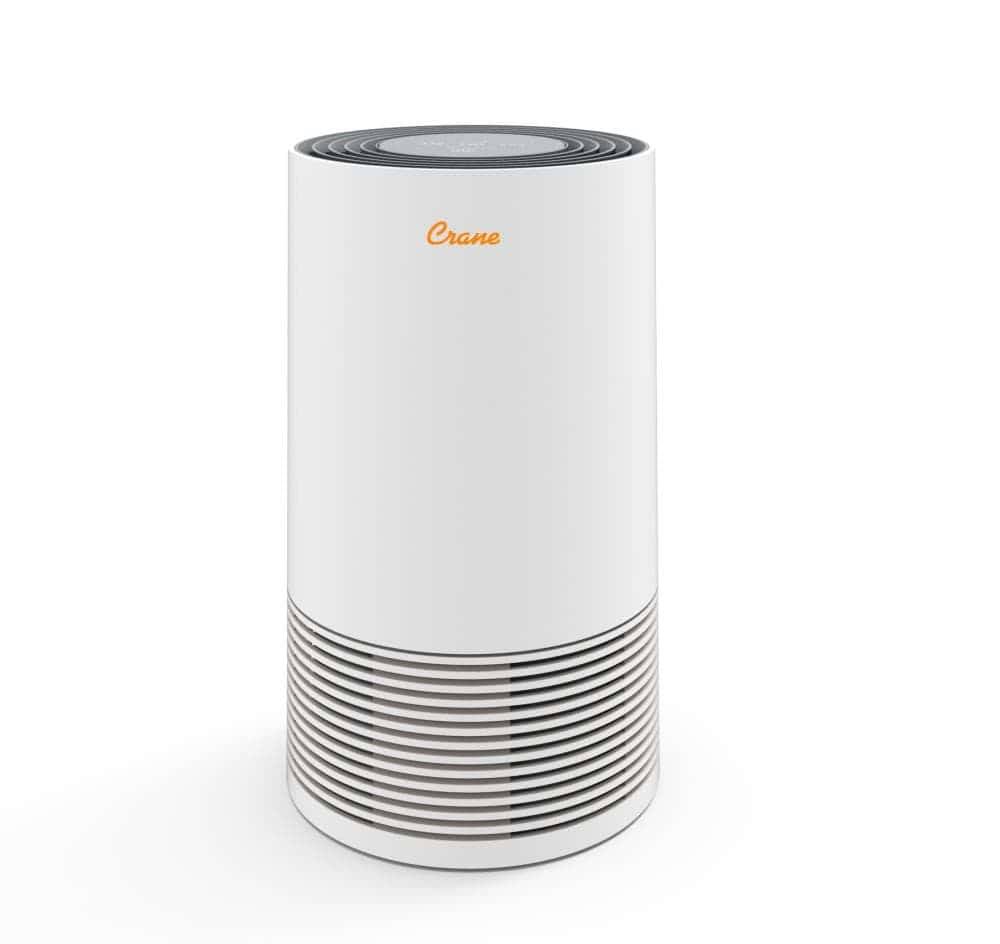 Crane 3-Speed White True HEPA and Uv Air Purifier (Covers: 300-sq ft)