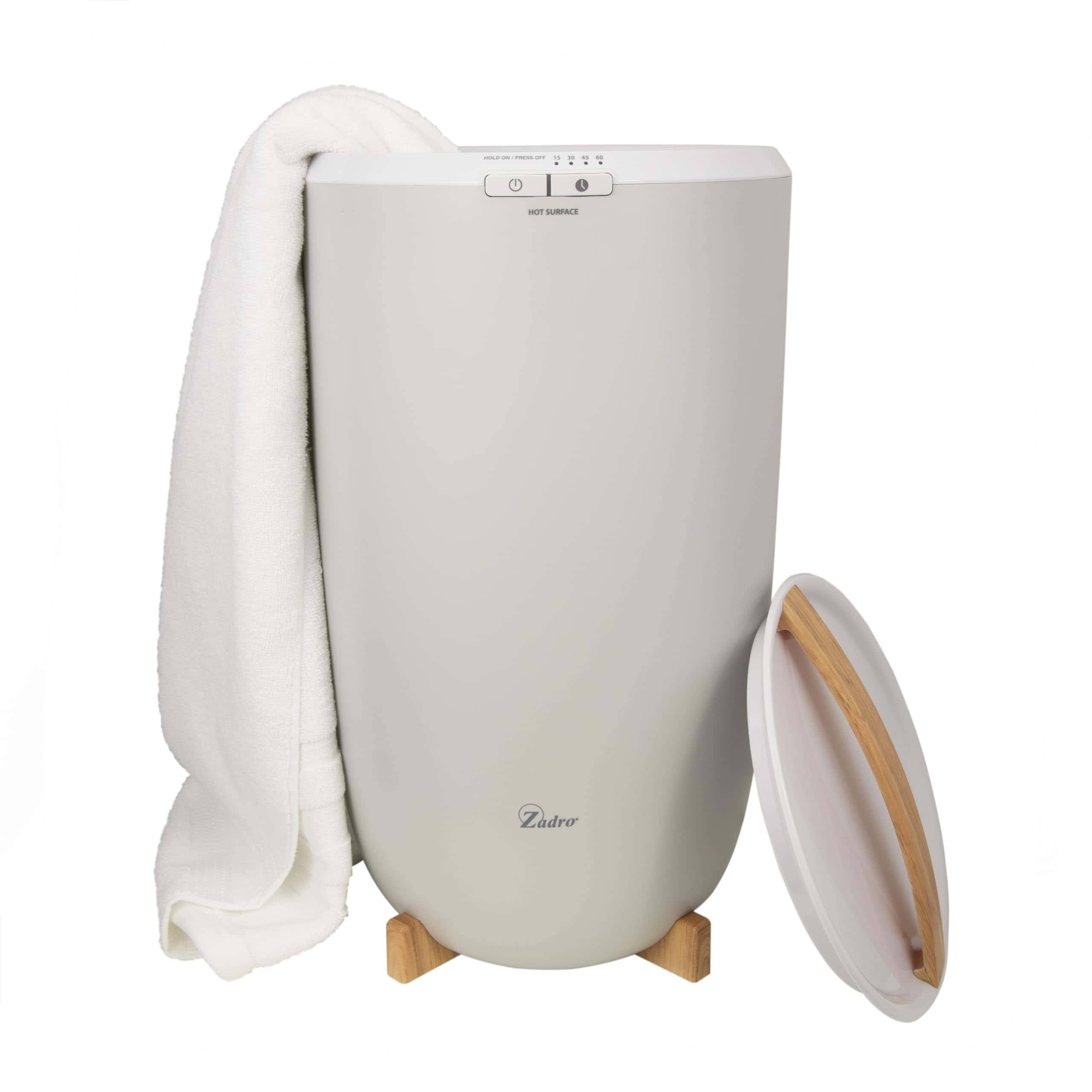 Zadro TWB Towel Warmer, Large | 20L | 12  Dia. x 21  Tall, Gray