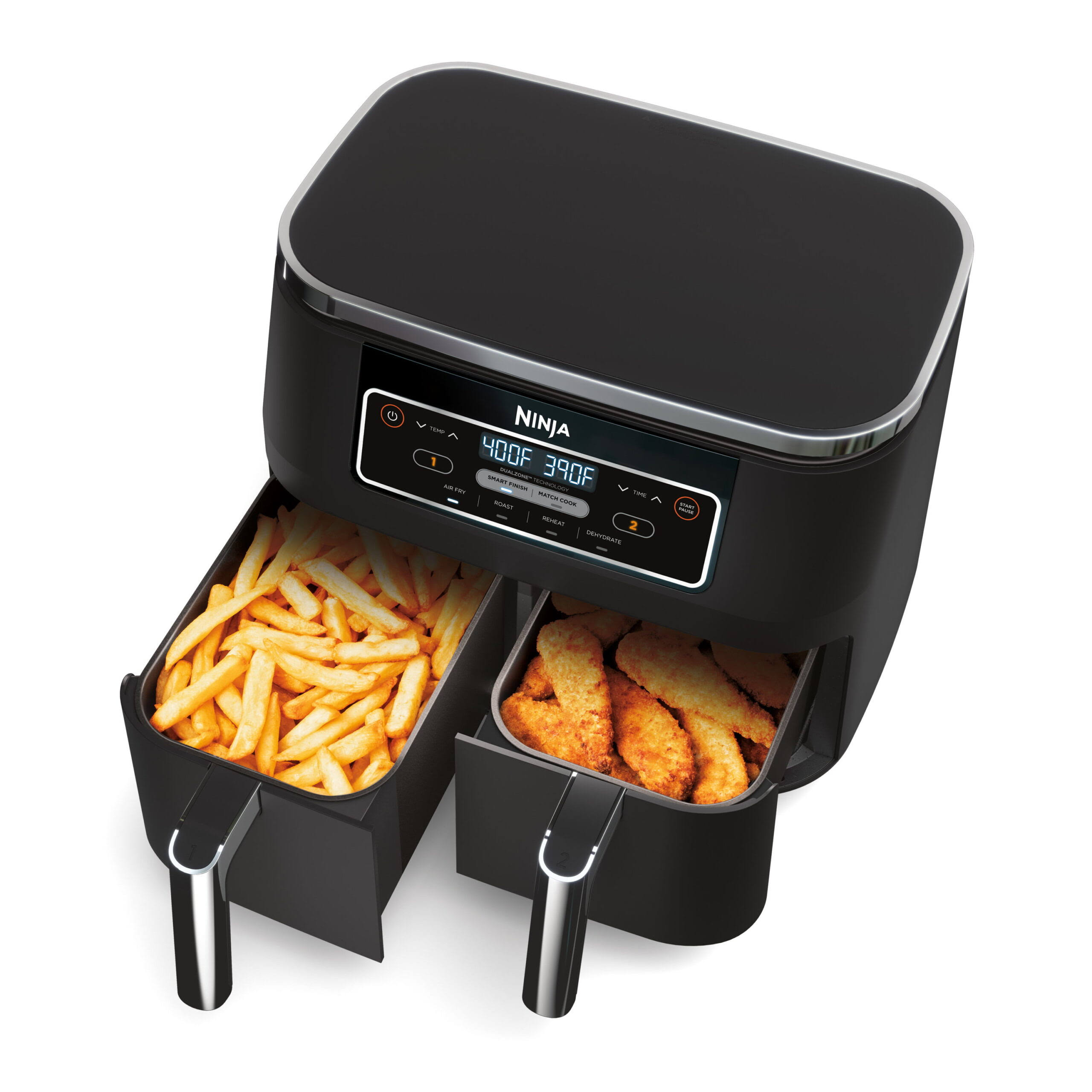 Foodi 4-in-1 8-Quart. 2-Basket Air Fryer with DualZone Technology- Air Fry, Roast, and more