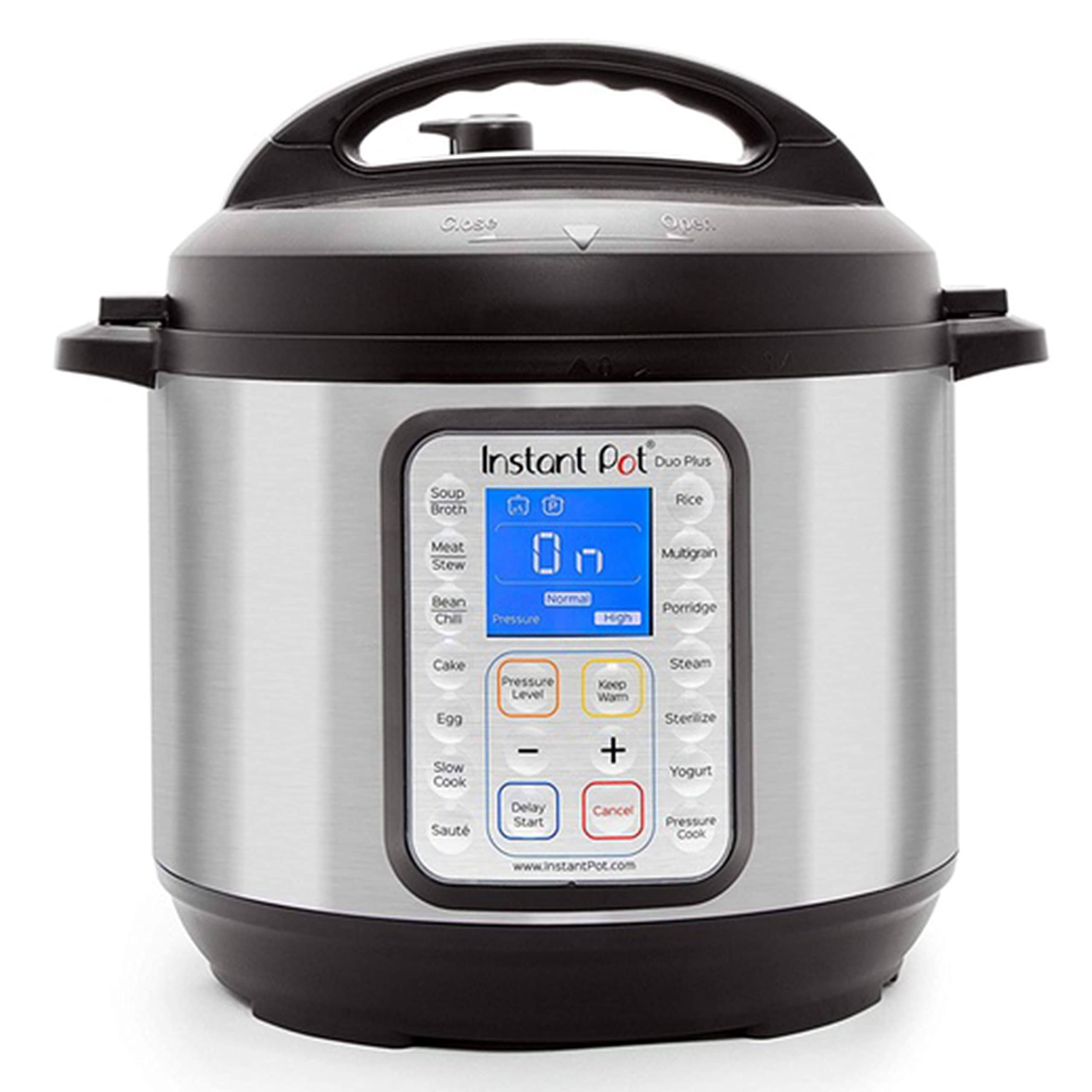 Pot Duo Plus 9-in-1 Electric Pressure Cooker, Includes App With Over 800 Recipes, Stainless Steel, 6 Quart
