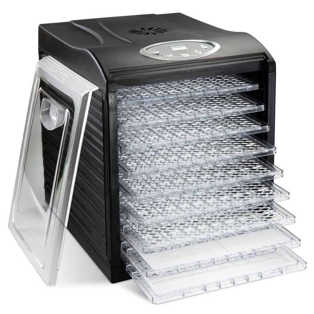 Ivation 9 Plastic Tray Food Dehydrator For Snacks, Herbs, Fruit and Beef Jerky