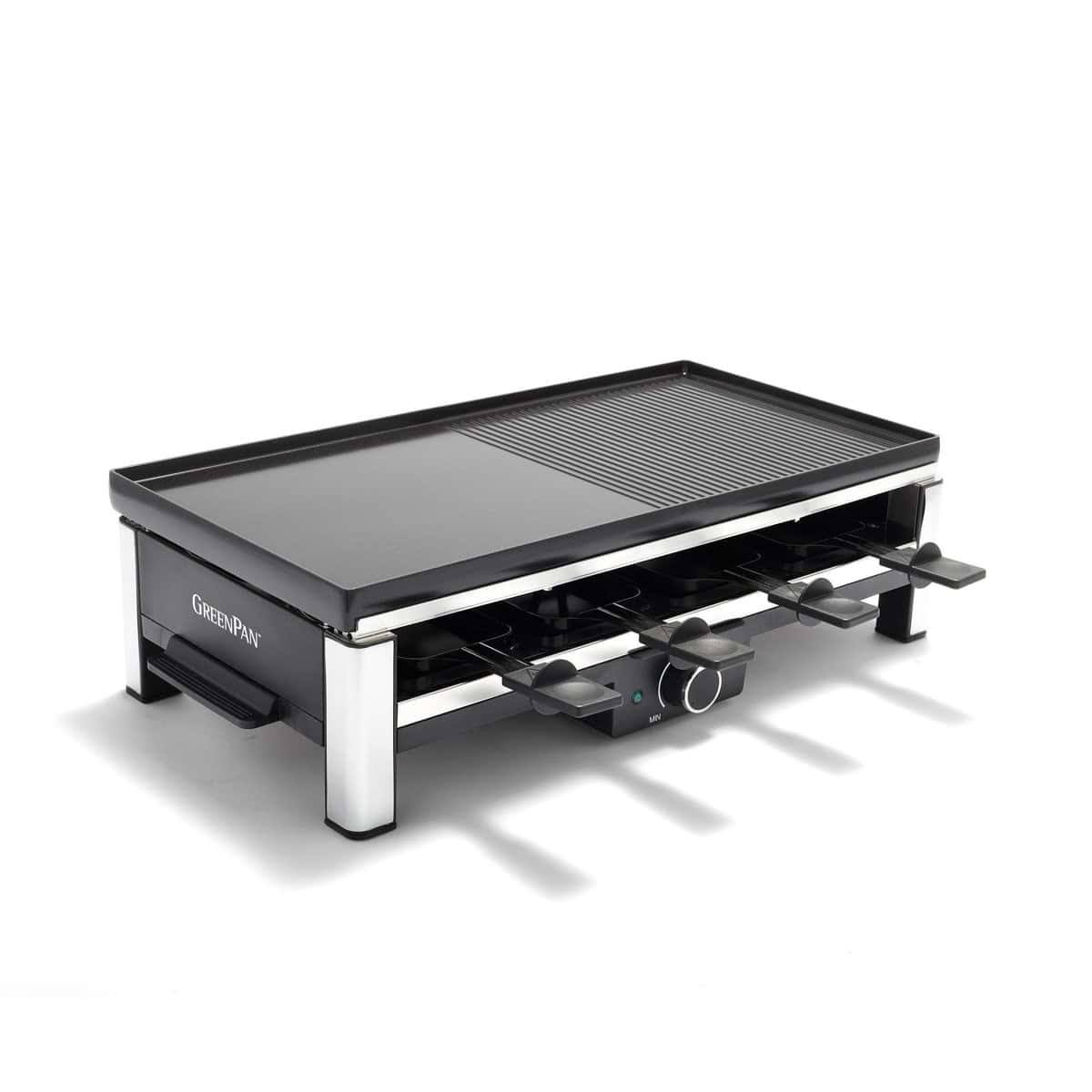 GreenPan Ceramic Nonstick Ultimate Gourmet Grill-PFAS Free   Black