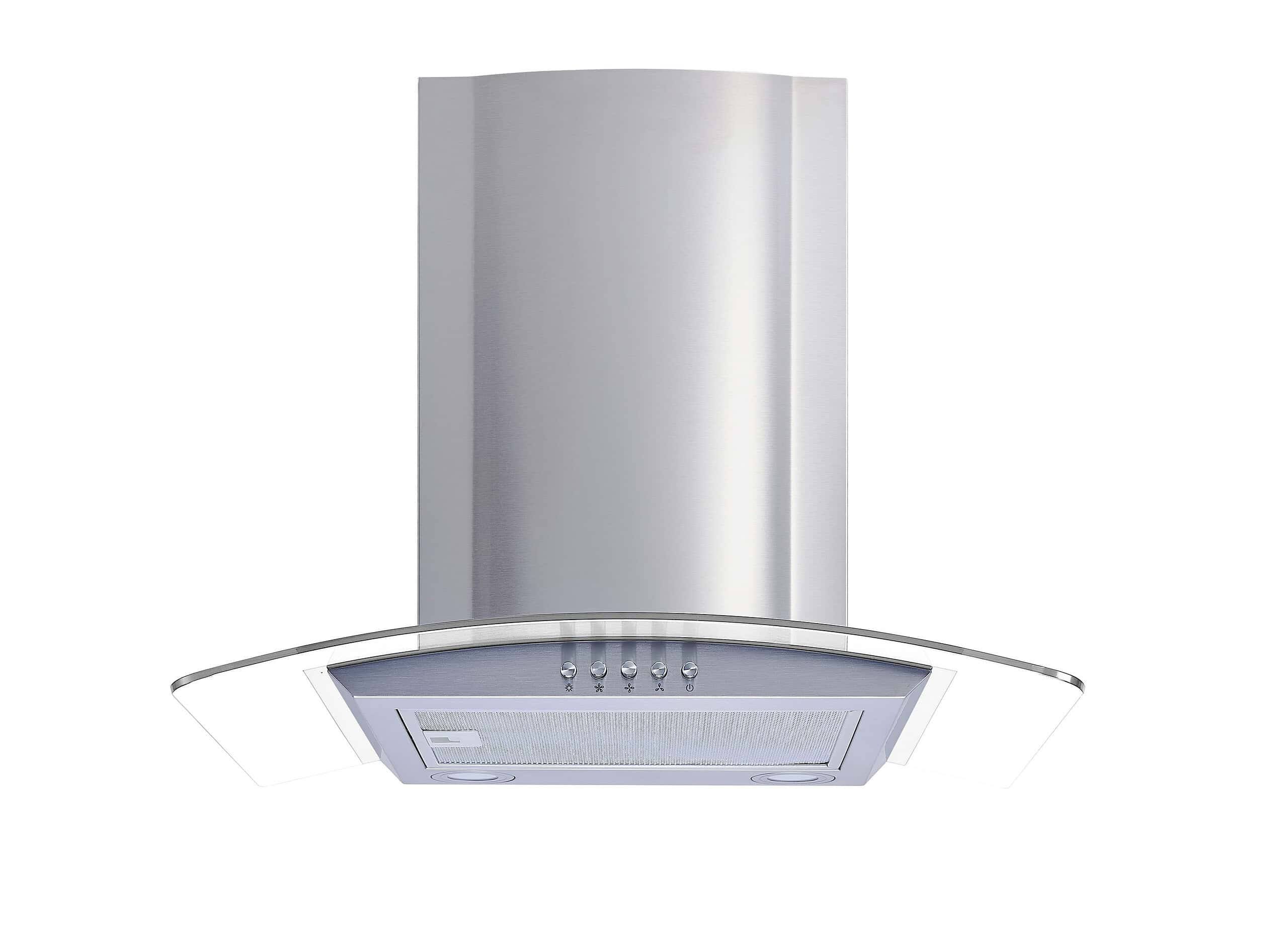 Winflo 30-in 284-CFM Convertible Stainless Steel Wall-Mounted Range Hood