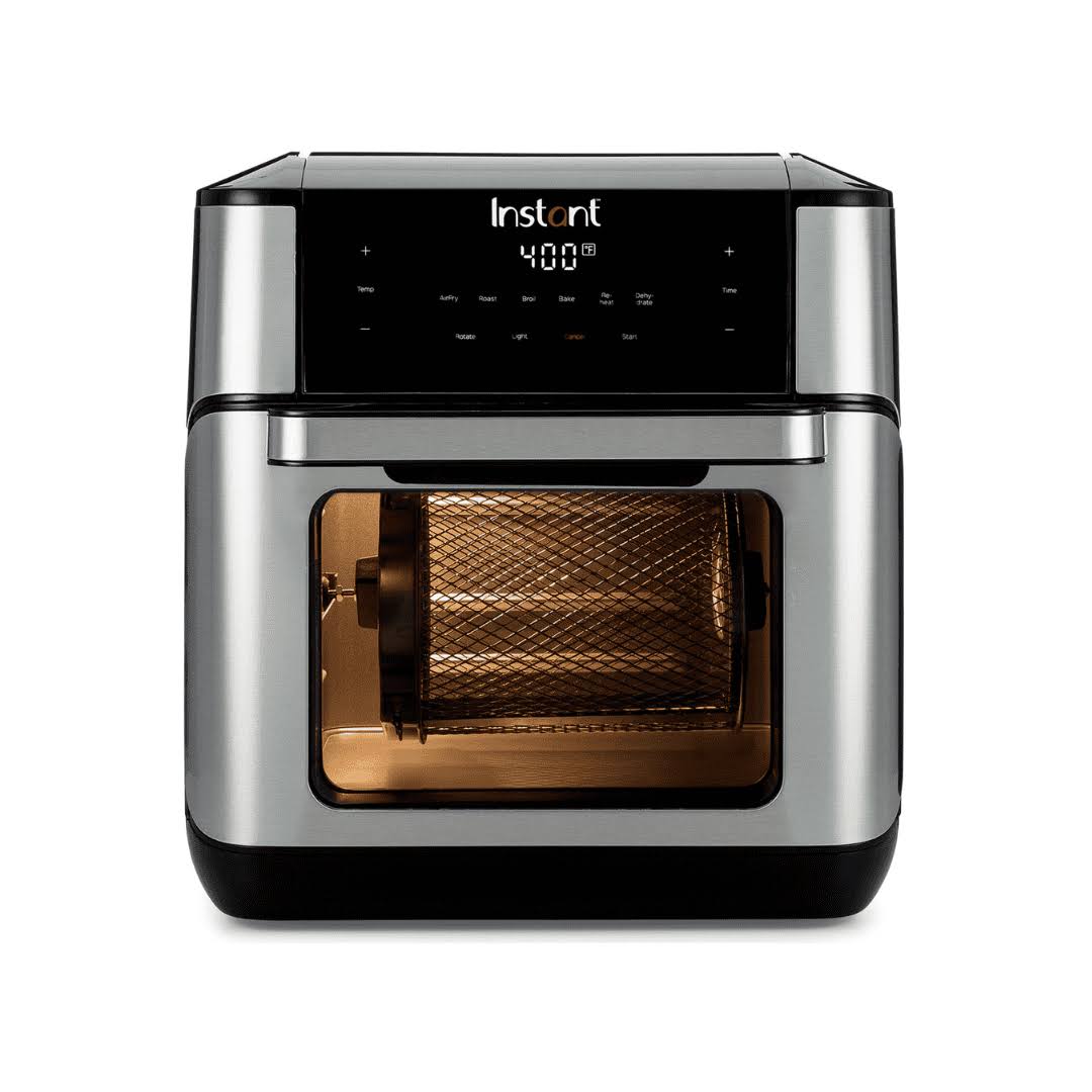 Pot 10QT Air Fryer, 7-in-1 Functions with EvenCrisp Technology, Stainless Steel