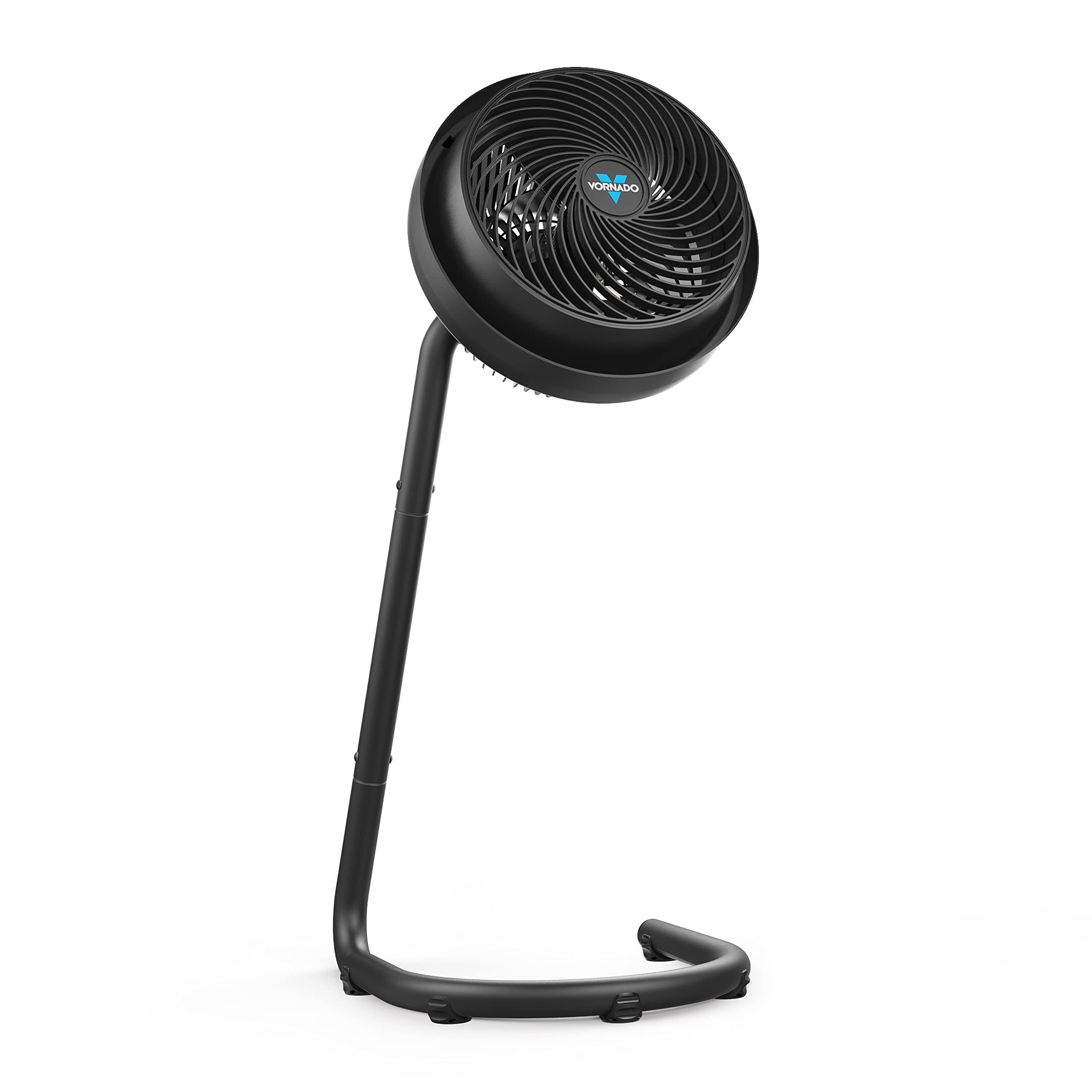 783 Full-Size Whole Room Air Circulator Fan, Adjustable Height, 3 Speeds, Black
