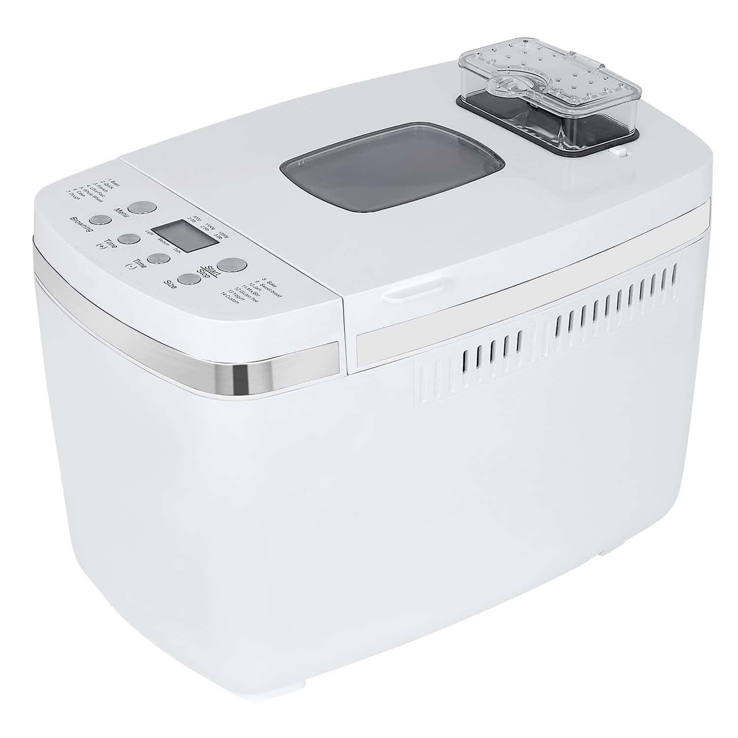 Patioer Bread Maker Machine with Gluten Free Setting 3LB 2.5LB 2LB Automatic Loaf Bread Machine, White