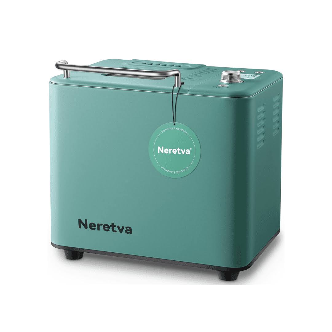 Neretva Bread Maker Machine, 20-in-1 2LB Automatic Breadmaker with Gluten Free Pizza Sourdough Setting   Green