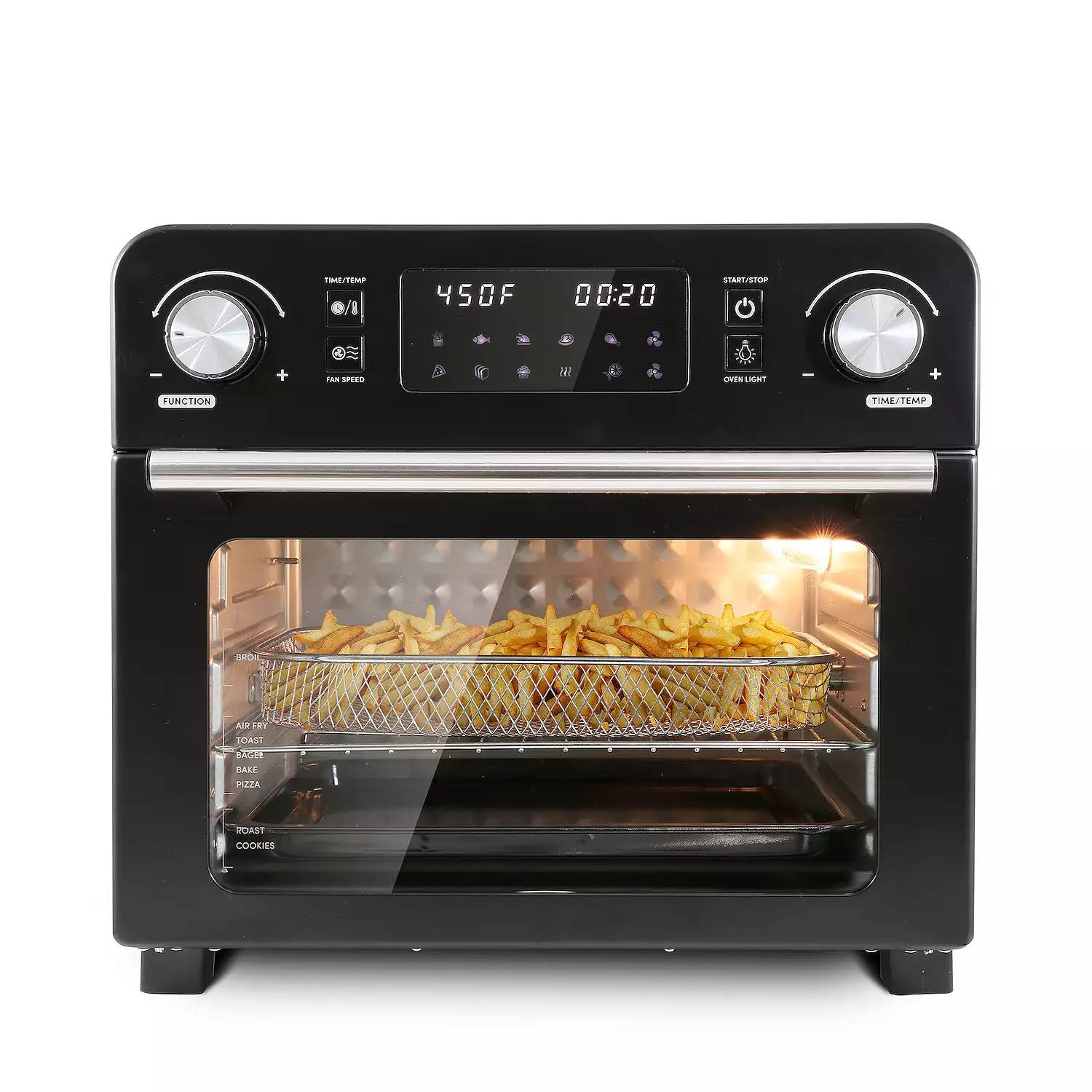 Elite Cuisine Air Fryer Oven (23L, Fries, Pizza   More!) | Fast   Versatile Cooking