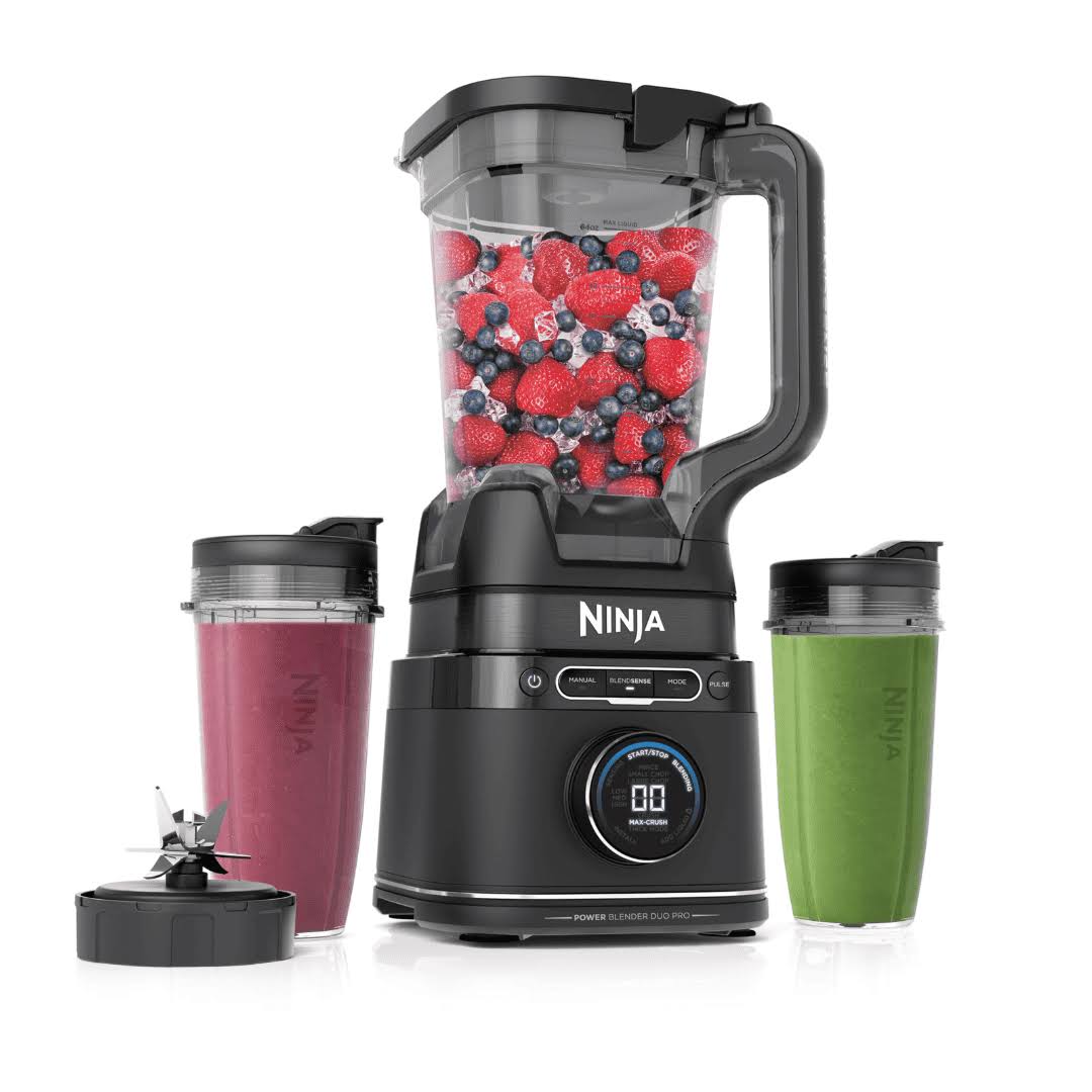 TB301 Detect Duo Power Blender Pro + Single Serve, BlendSense Technology, Black