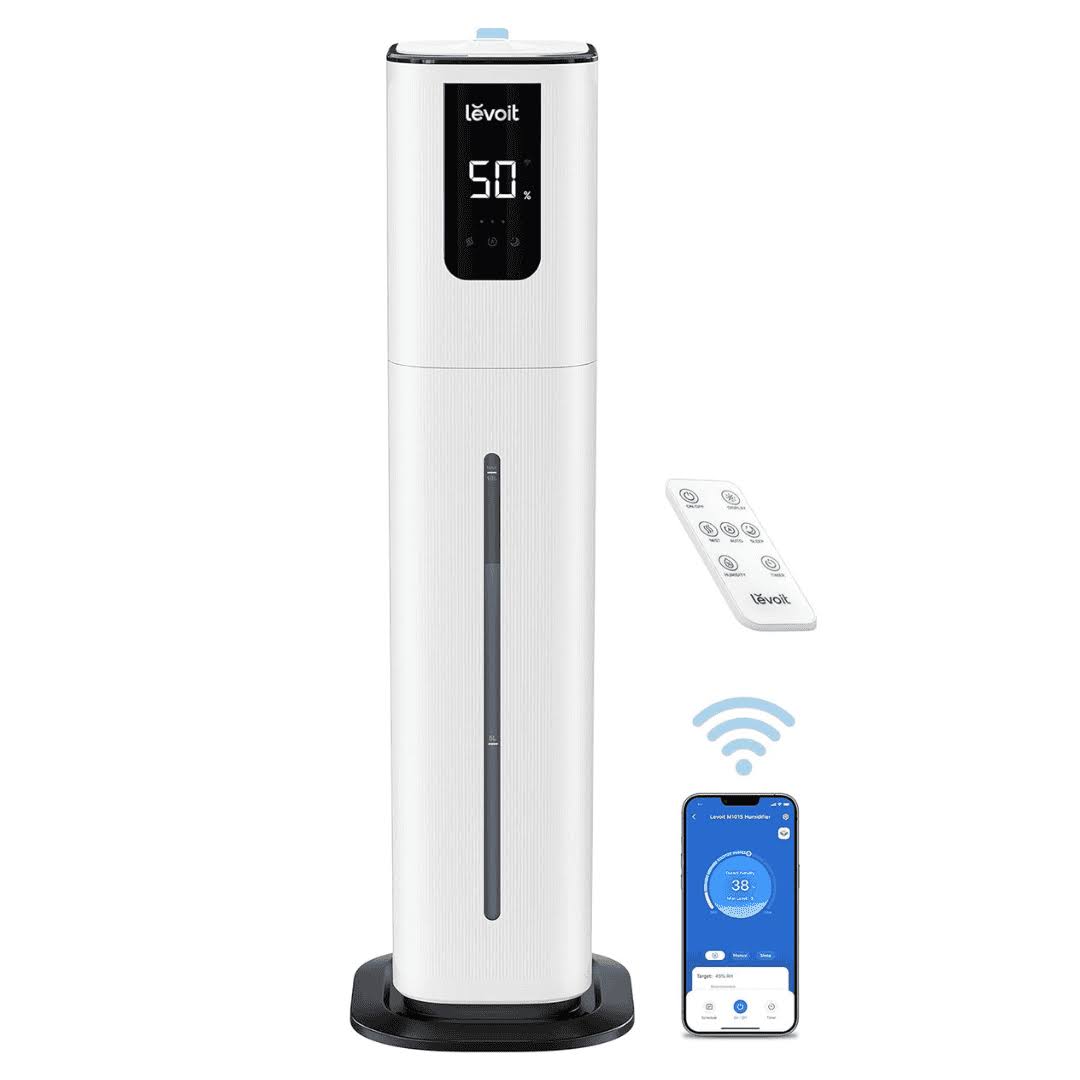 OasisMist 1000S (10L) Smart Humidifier for Home Large Room Bedroom, White