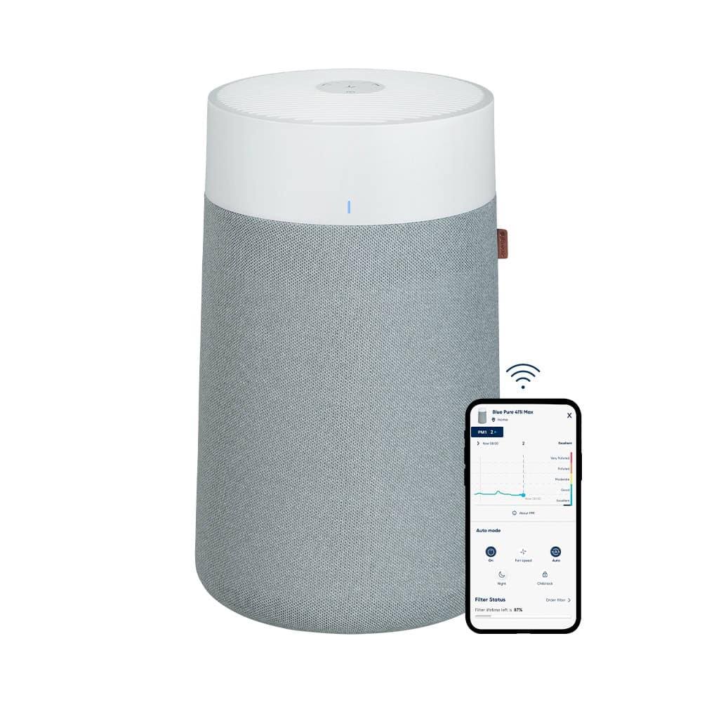 Blueair Blue Pure Max 4-Speed Smart White HEPA Air Purifier ENERGY STAR (Covers: 219-sq ft)