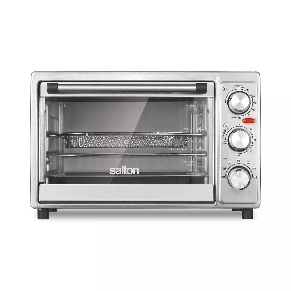 Salton TO2044SS Stainless Steel Air Fryer Toaster Oven Silver