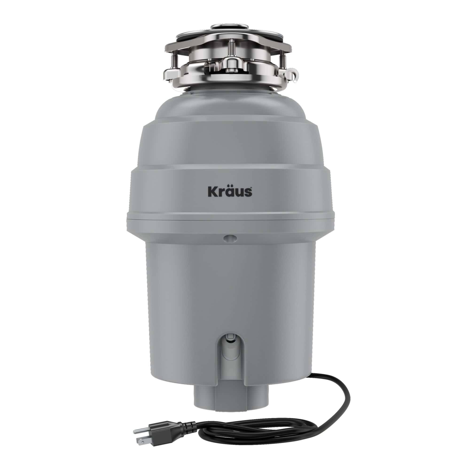 Kraus Kore Corded 3/4-HP Continuous Feed Noise Insulation Garbage Disposal