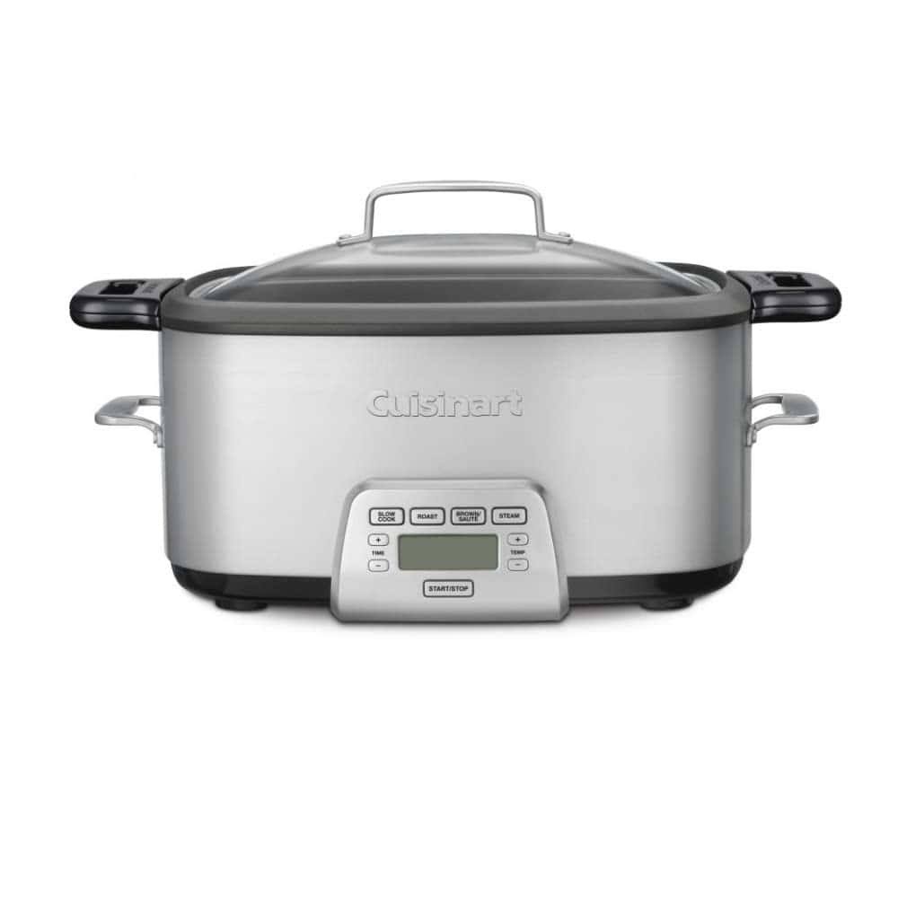 MSC-800 7-Quart 4-in-1 Cook Central Multicooker, Stainless Steel/Black