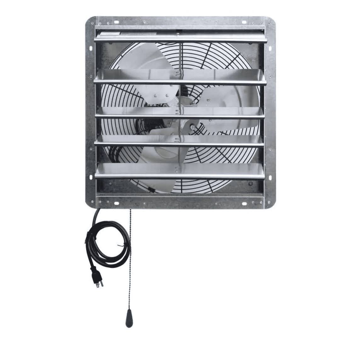 Iliving ILG8SF18V-T Wall-Mount Shutter Exhaust Fan, 18    Variable, Silver