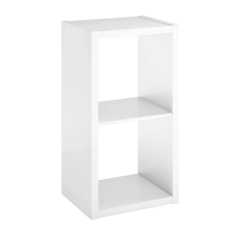 4533 30 in. H x 15.87 in. W x 13.50 in. D White Wood Large 2- Cube Organizer