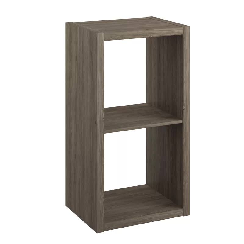 4537 30 in. H x 15.87 in. W x 13.50 in. D Graphite Gray Wood Large 2- Cube Organizer
