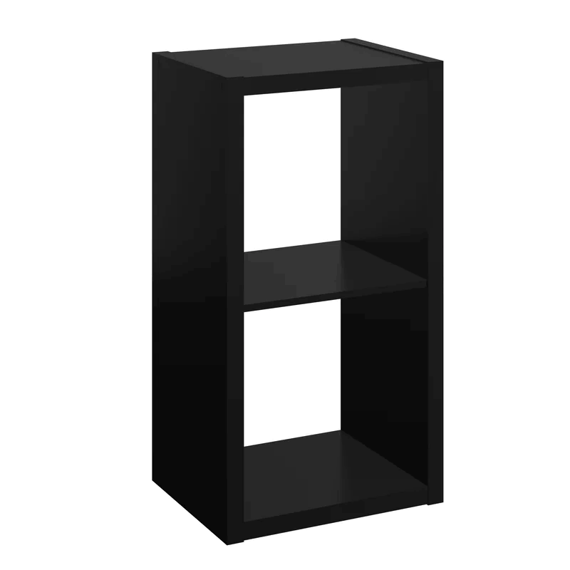 4540 30 in. H x 15.87 in. W x 13.50 in. D Black Wood Large 2-Cube Organizer