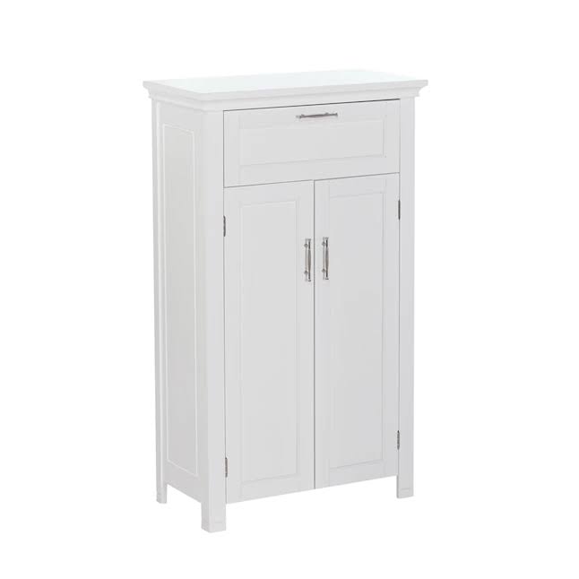 RiverRidge 06-038Somerset 23.6-in W x 40.25-in H x 11.81-in D White Mdf Freestanding Linen Cabinet