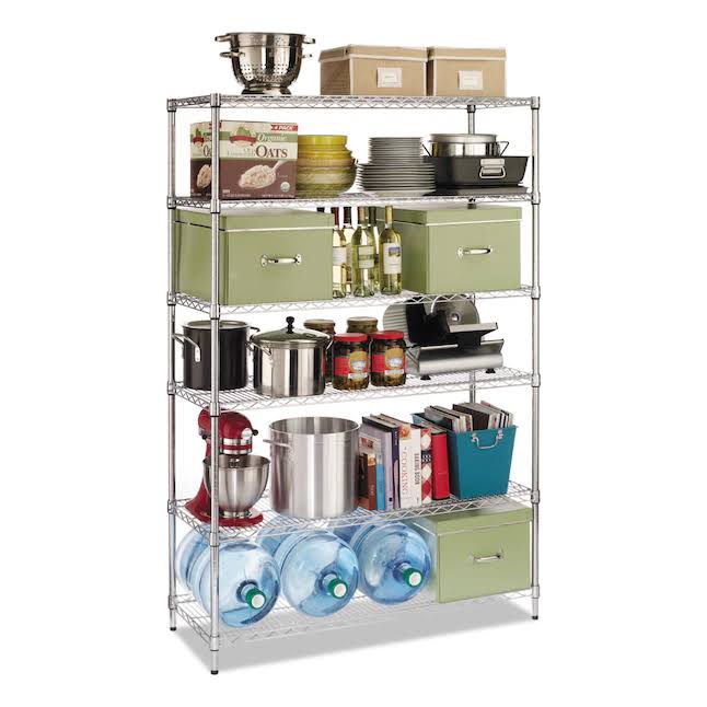 ALESW664818SR Steel 6-Tier Utility (48-in W x 18-in D x 72-in H)
