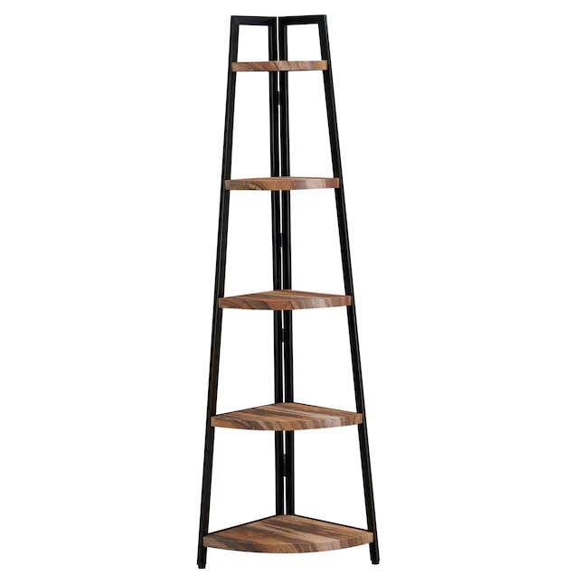 Danya B. GH5005Wood 5-Tier Decorative (22.375-in W x 15.625-in D x 70-in H)